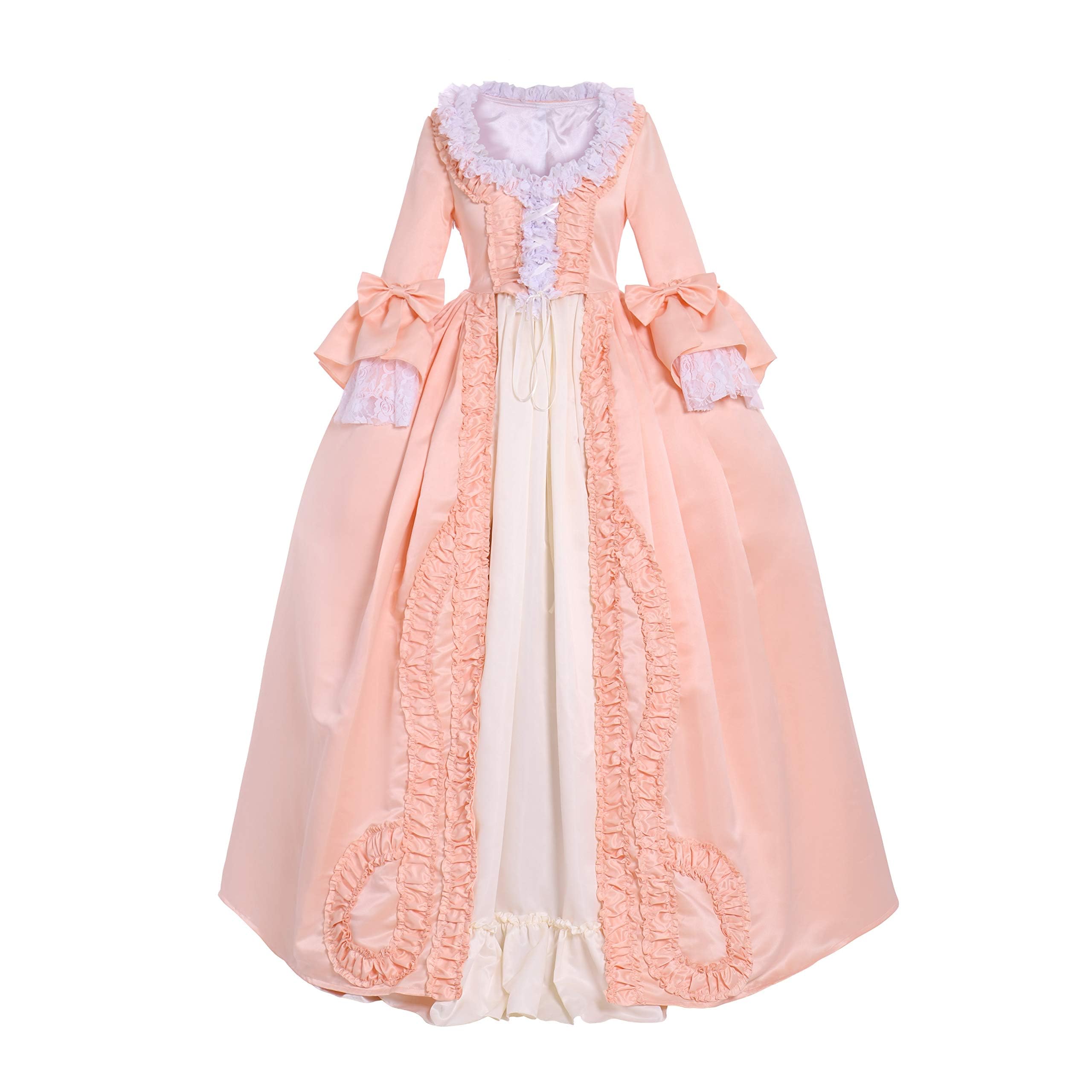 Queen Marie Antoinette Rococo Ball Gown - Victorian Cosplay Dress for Women in Pink | Perfect for Renaissance Fairs, Historical Reenactments & Themed Parties