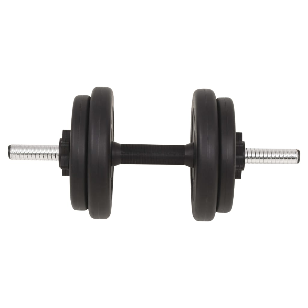 vidaXL 30kg Barbell and Dumbbell Set for Home Gym Strength Training - Perfect for Weightlifting, CrossFit & Full-Body Workouts