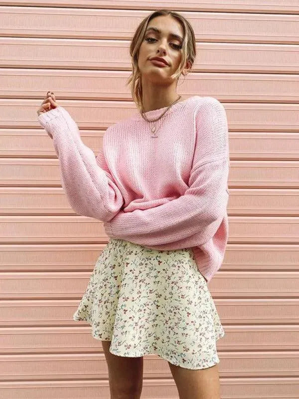Floral Chiffon Mini Umbrella Skirt for Women - Elegant Summer A-Line Skirt with Flowy Hem | Perfect for Beach, Wedding, and Party Outfits