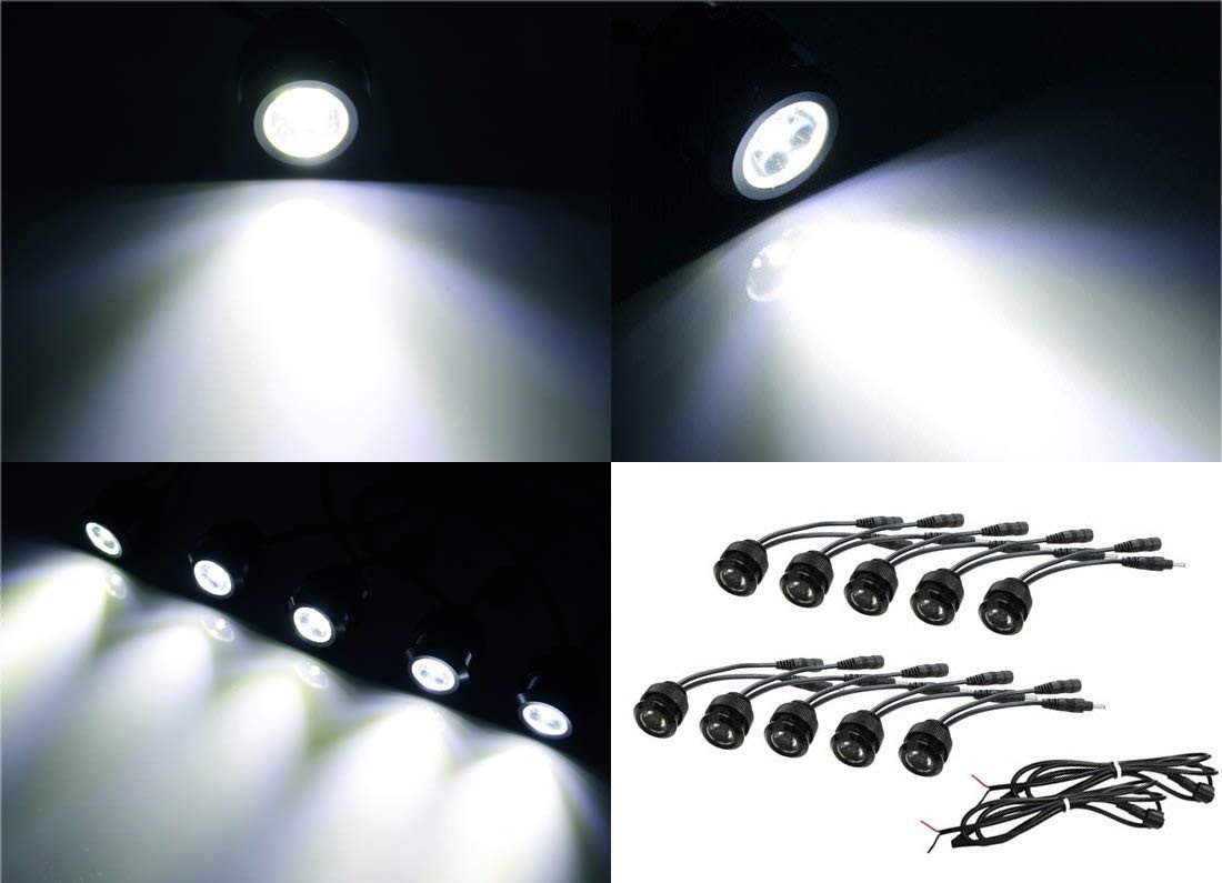 Brabus Style 30W 10-Piece LED Daytime Running Lights Kit for 2008-2012 Smart Fortwo - Upgrade Headlights for Enhanced Visibility & Style (Daytime Safety & Night Driving)