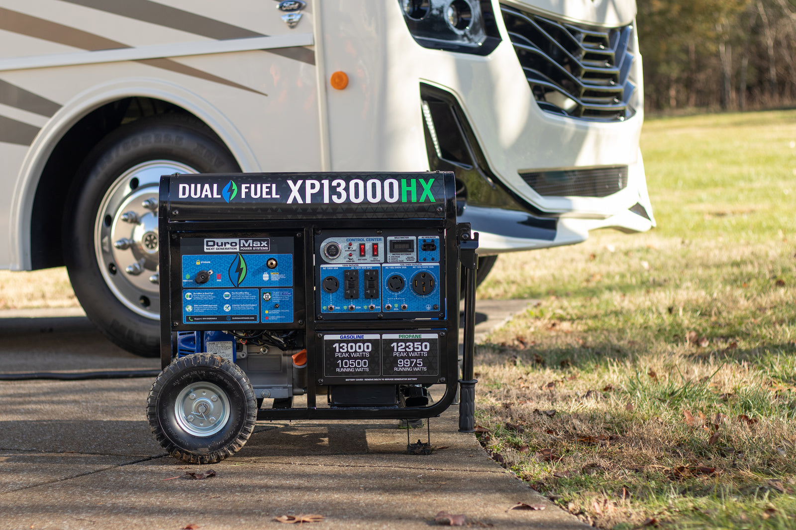 13,000W Dual Fuel Portable Generator with CO Alert - Reliable Power for Camping, Emergencies & Outdoor Events