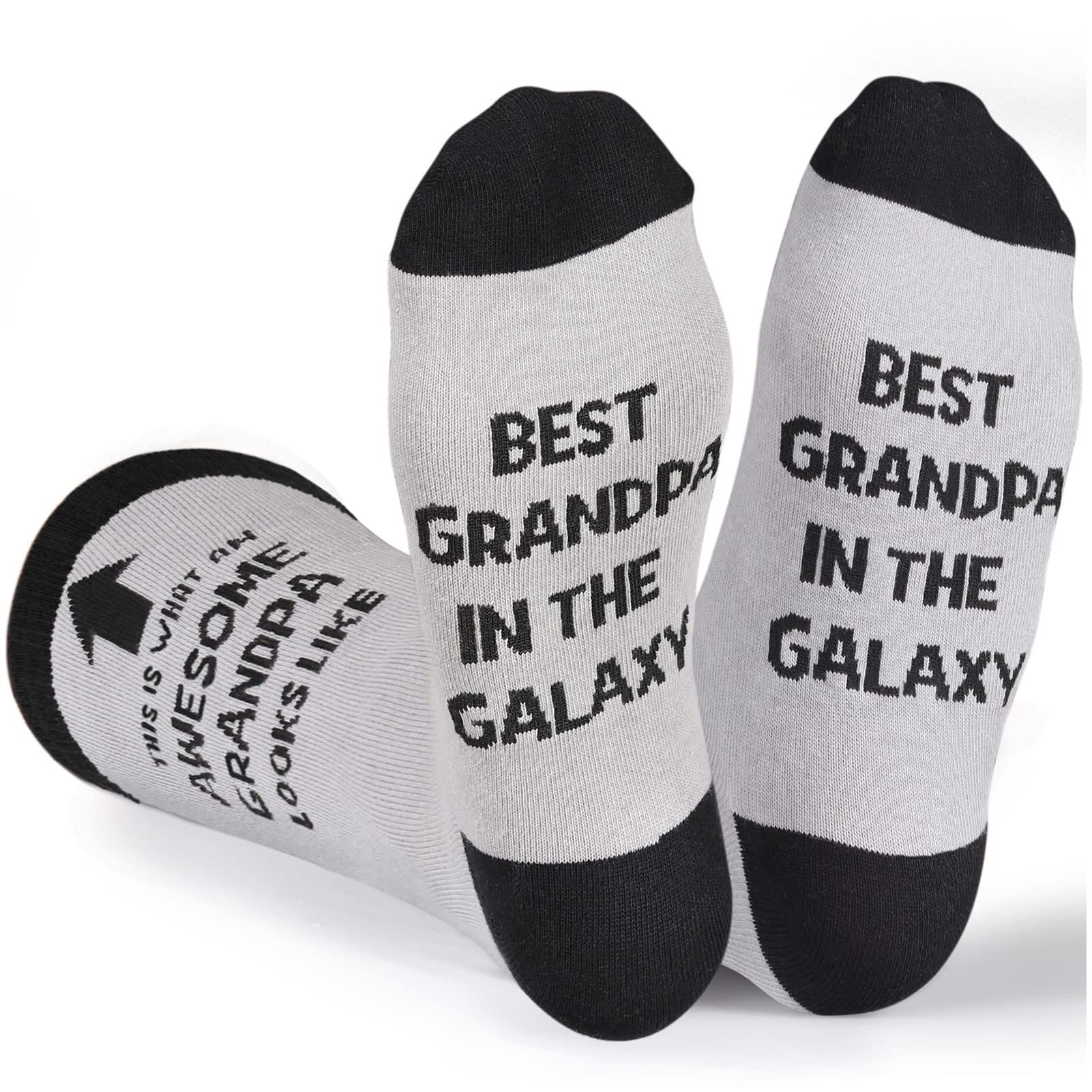 **Best Funny Grandpa Socks - Christmas Gifts for Grandpa from Granddaughter & Grandson | Cozy & Comfortable Novelty Socks for Holidays, Birthday & Special Occasions**