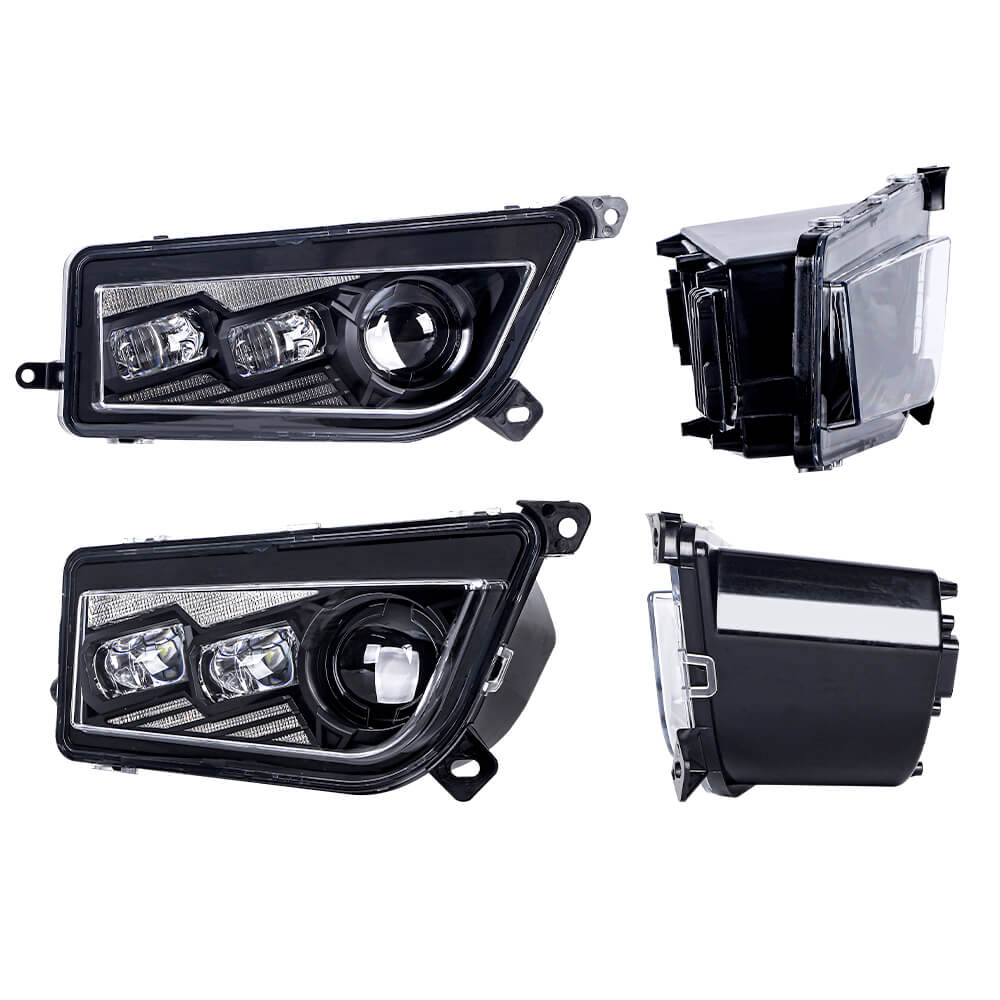 Polaris RZR 1000 XP LED Projection Headlights with DRL & Turn Signals - Compatible with RZR XP 1000 & 900 Models - Upgrade Your Off-Road Adventure Lighting for Night Trail Riding