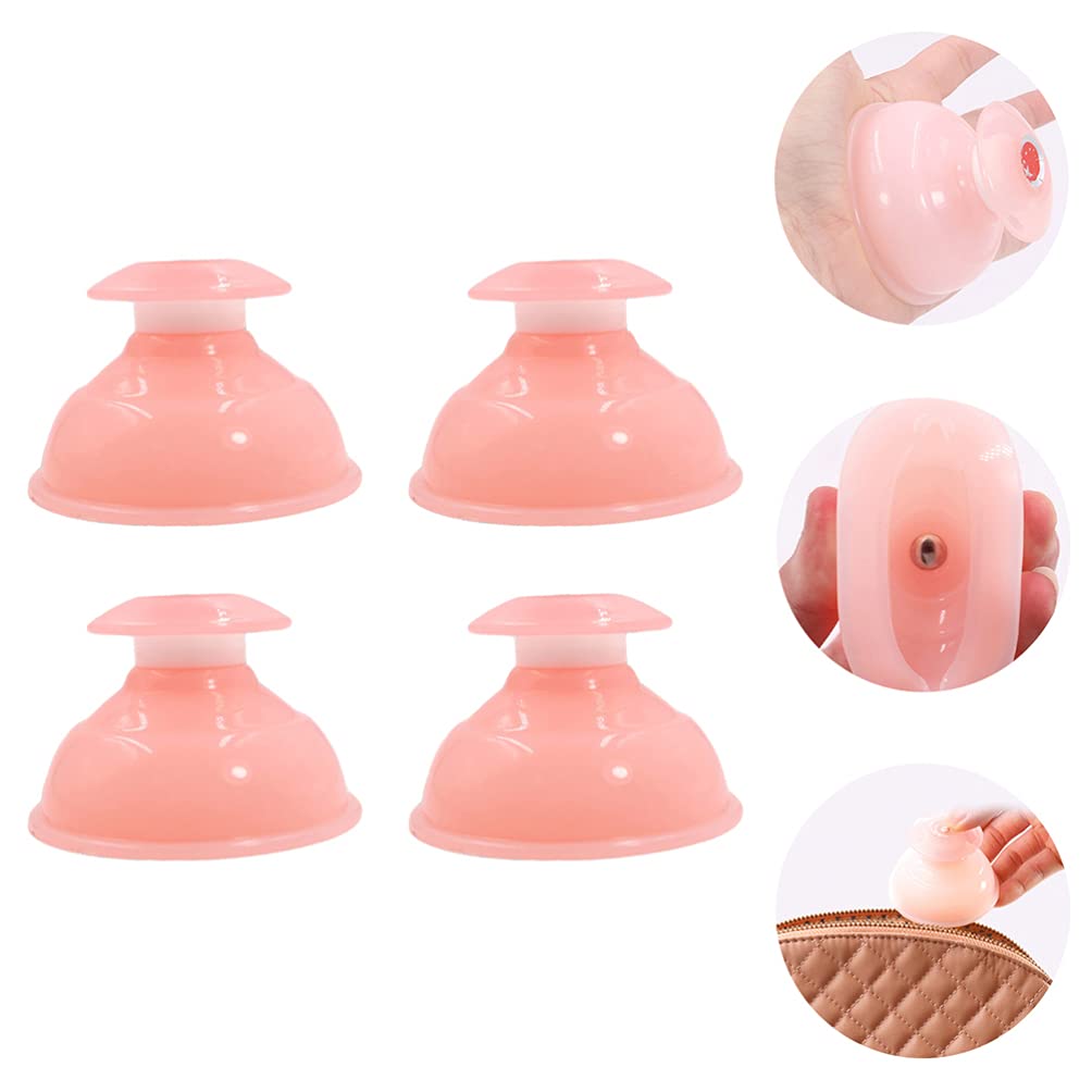1 Set of 4pcs Silicone Cupping Therapy Cups - Vacuum Suction Massage Tools for Pain Relief, Cellulite Reduction & Beauty Care - Perfect for Home Spa, Muscle Relaxation & Detox Therapy