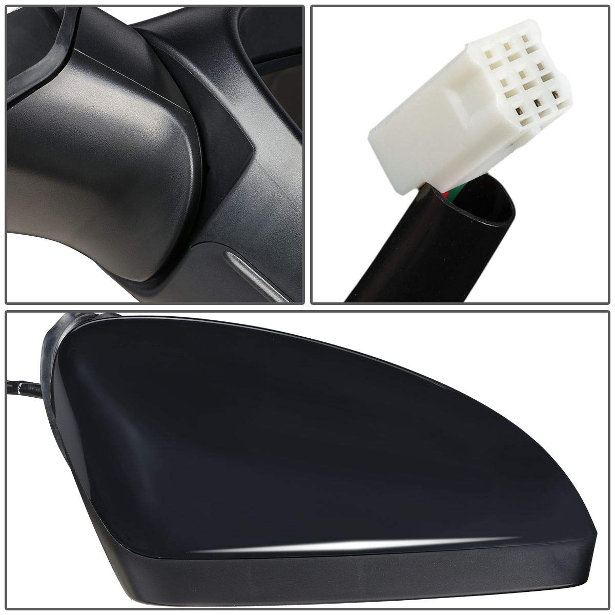 Auto Dynasty MA1320181 MA1321181 Pair OE Style Powered Rear Side View Door Mirrors Compatible with Mazda 3 2014-2015 - Perfect for Safe Lane Changes & Parking Assistance