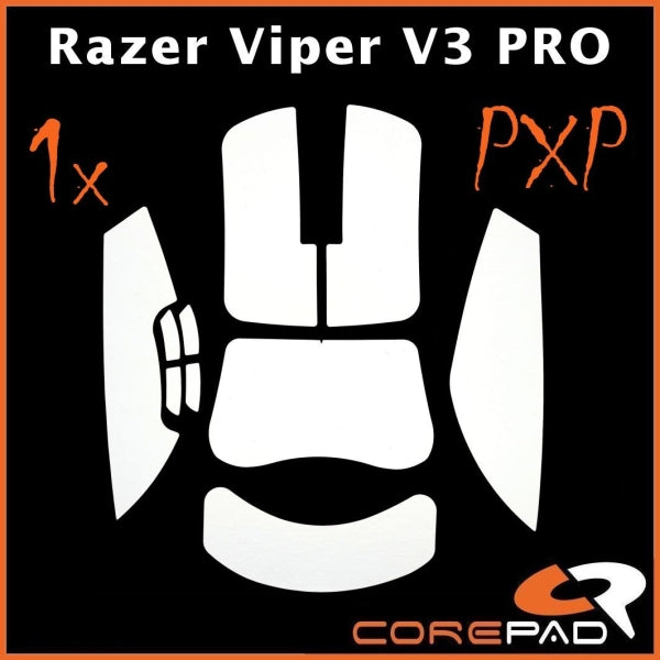 Corepad PXP Grips for Razer Viper V3 Pro - Premium Gaming Mouse Grip Tape for Enhanced Control & Comfort - Perfect for FPS, MOBA & Esports Gaming