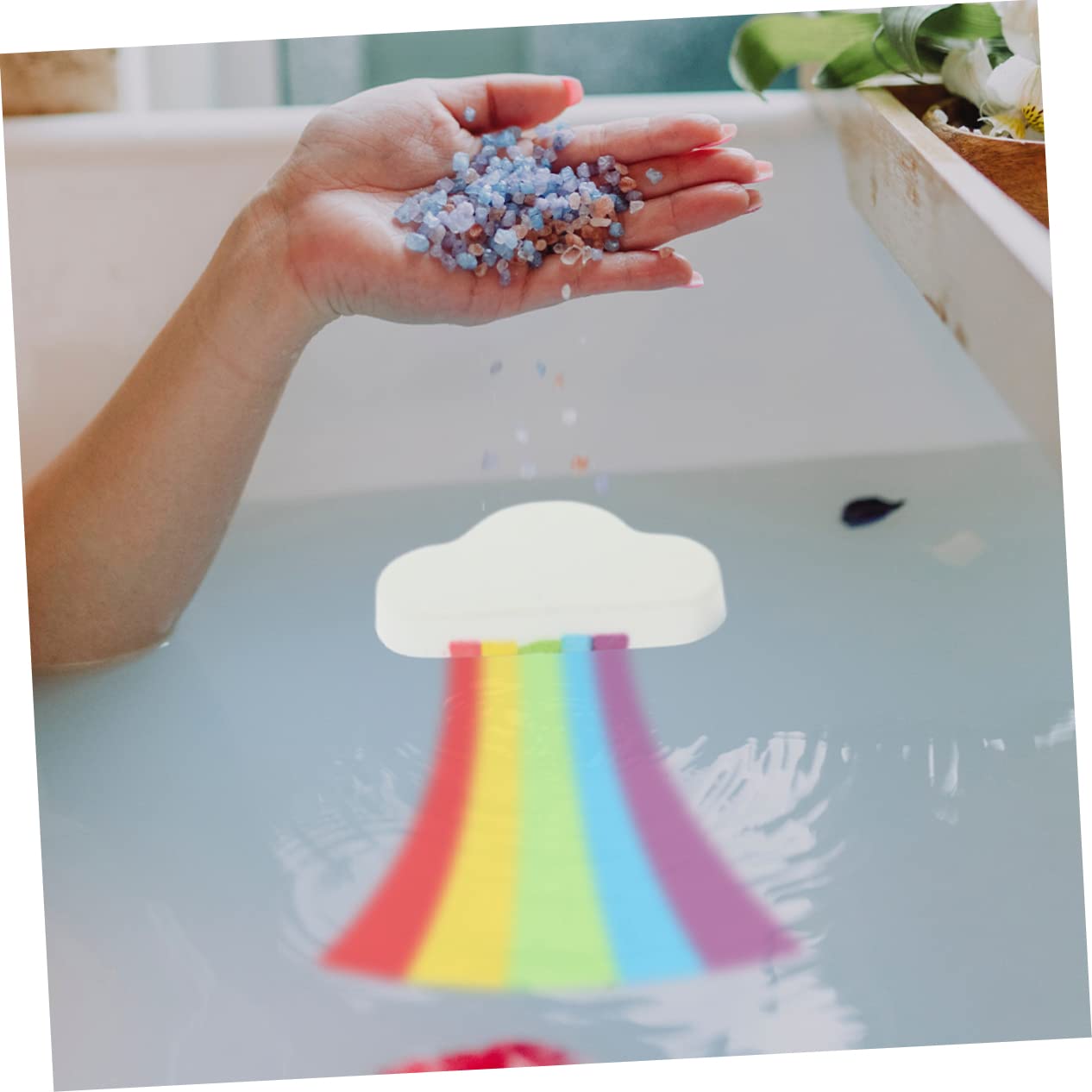 Cloud Shaped Bath Set - Natural Bath Salts & Bubbles for Relaxation | Portable Bathtub Spa Experience | Perfect for Home Relaxation, Stress Relief & Gift Giving