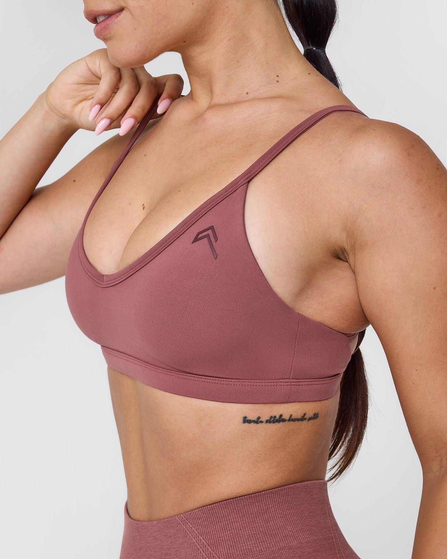 Timeless Strappy Bralette in Berry - Comfortable Wireless Lace Bralette for Everyday Wear | Perfect for Yoga, Lounge & Layering Under Tops