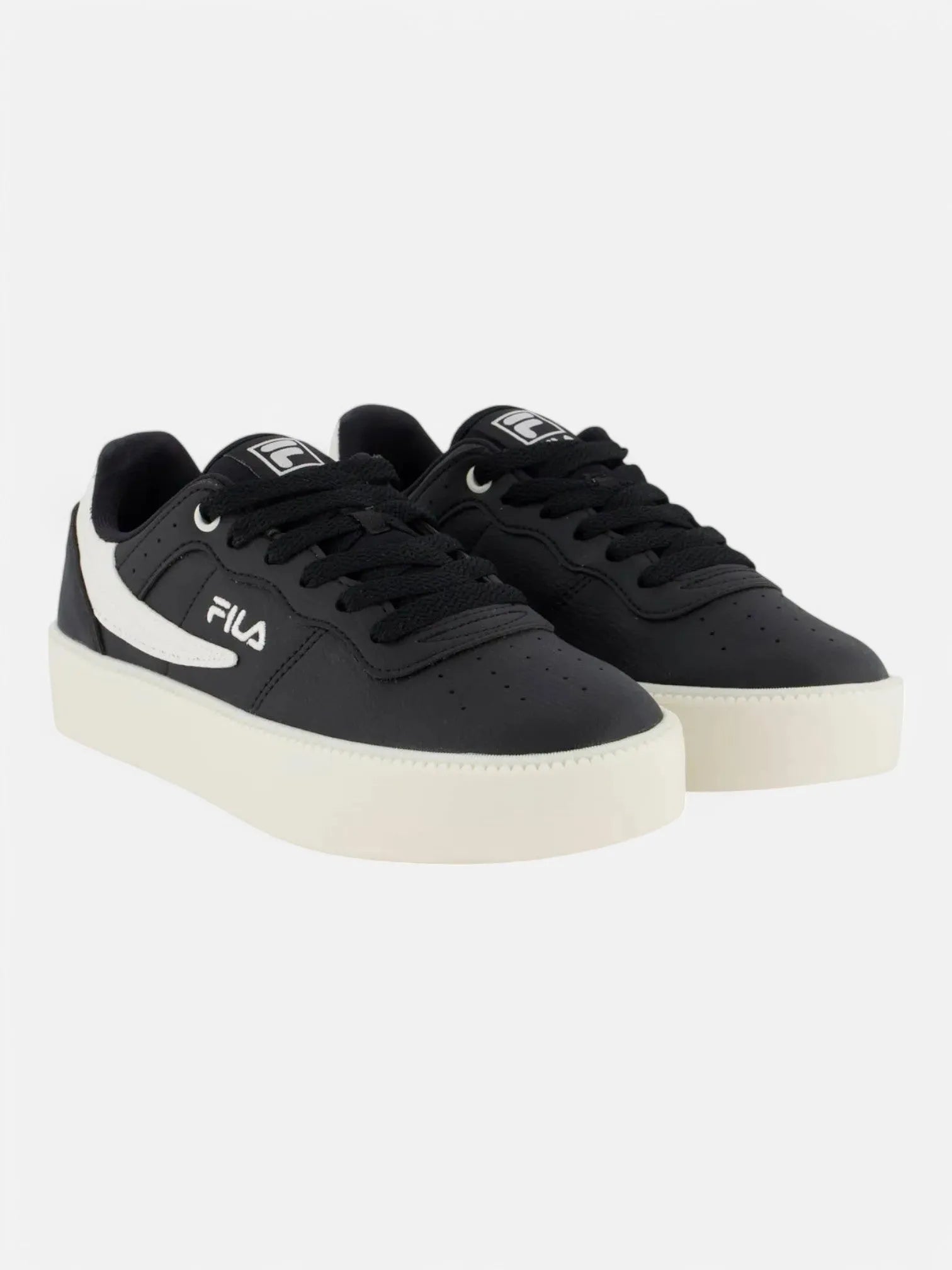 Original Fila Women's Fitness Bold Sneakers - Black & White for Running, Gym & Casual Wear