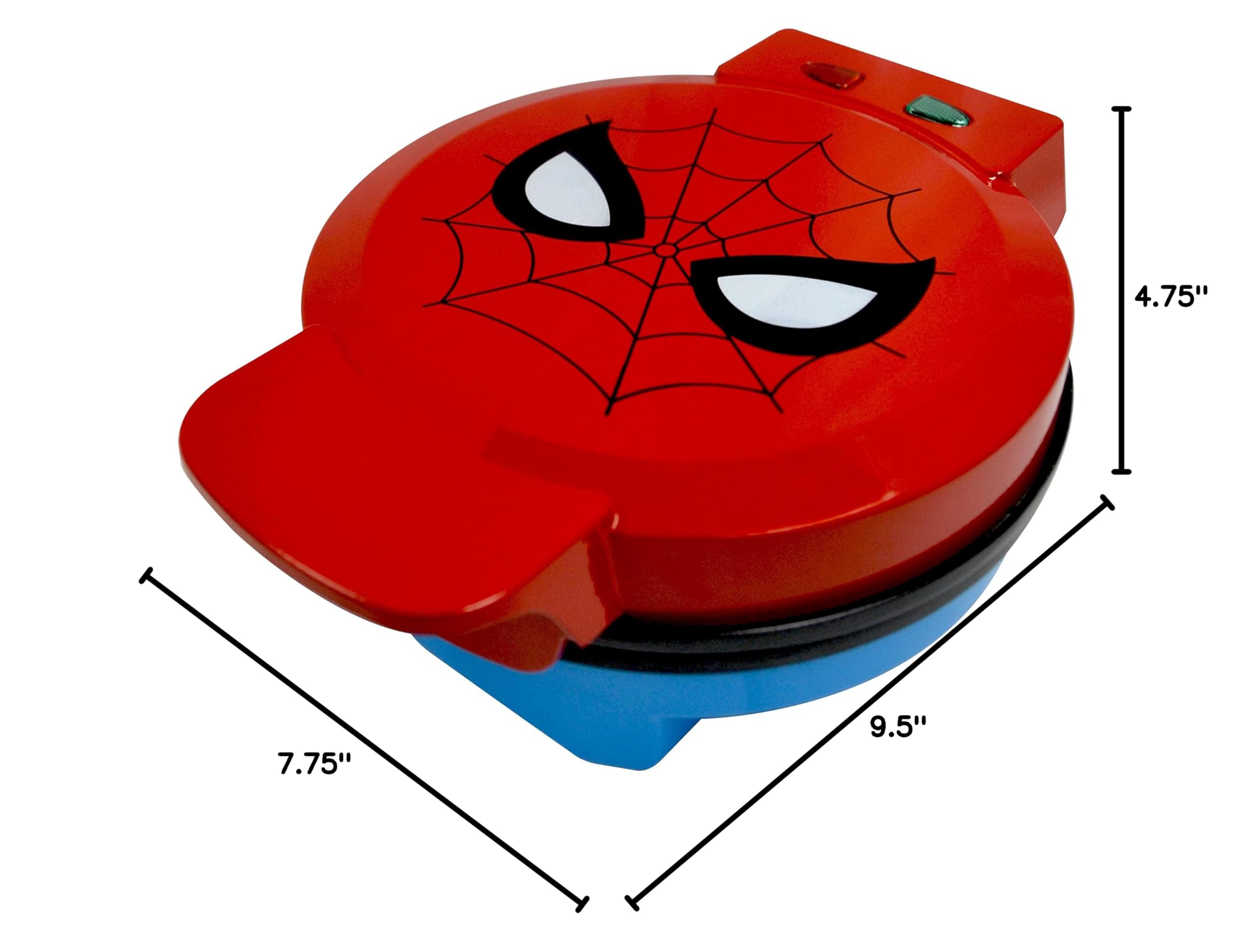 Uncanny Brands Marvel Spiderman Waffle Maker - Create Spidey's Mask Waffles - Non-Stick Waffle Iron for Kids & Adults - Perfect for Breakfast, Parties & Superhero Fans