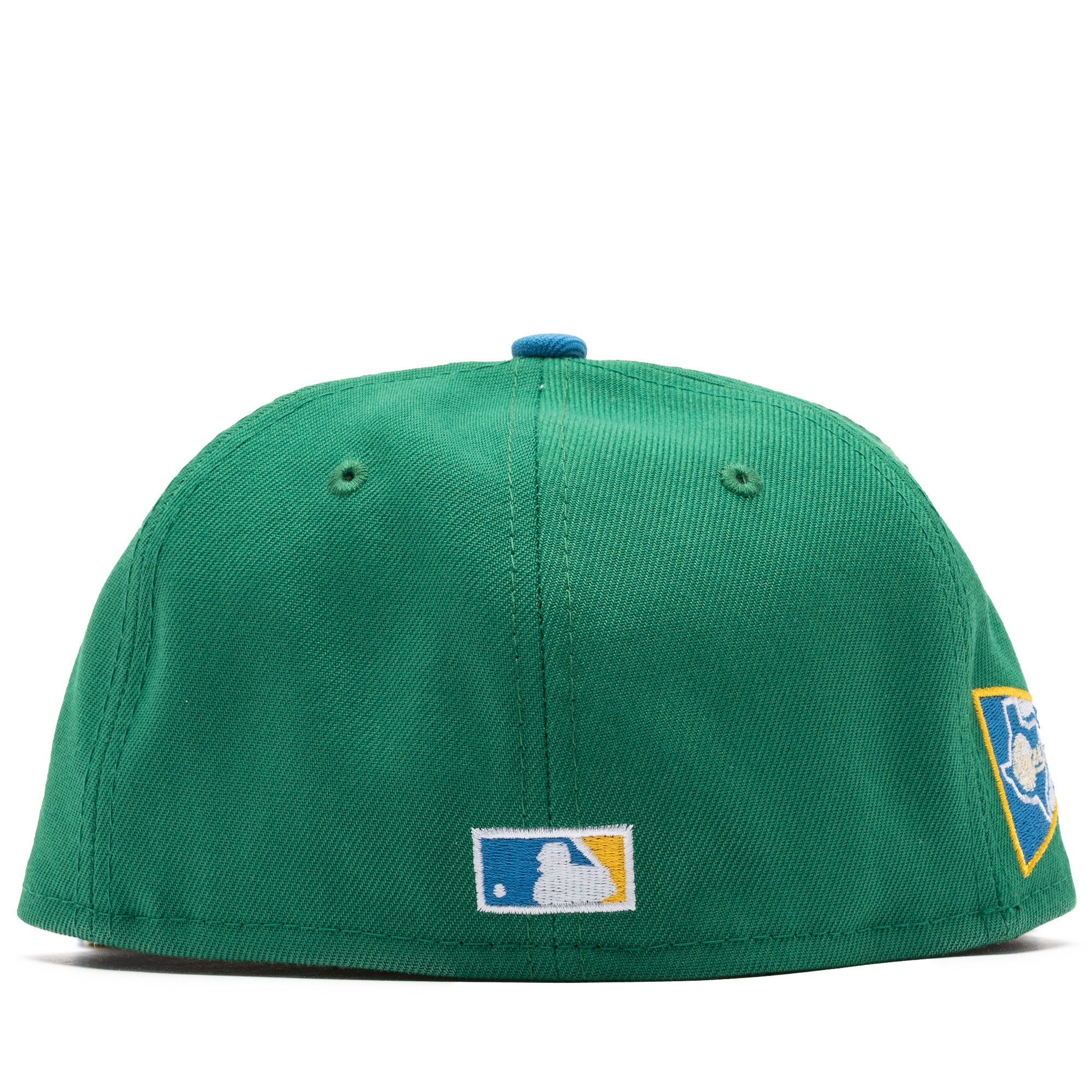 New Era x Politics Texas Rangers 59FIFTY Fitted Hat - Botanical Green/Air Force Blue - Official MLB Baseball Cap for Men & Women - Perfect for Sports Fans, Games & Casual Wear