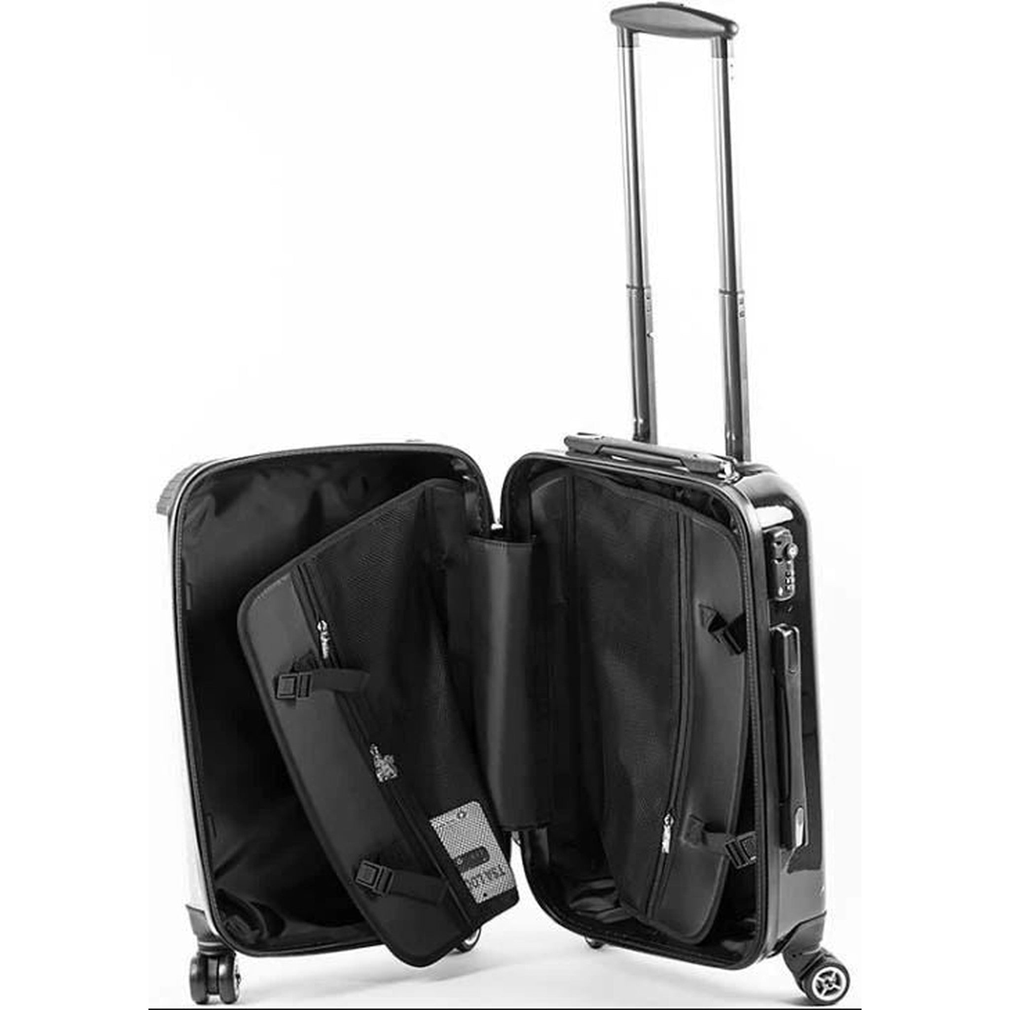MyFly Bag Personalized Carry On Luggage - Custom Collage Design for Travel | Lightweight Durable Suitcase for Airplane, Business Trips & Weekend Getaways