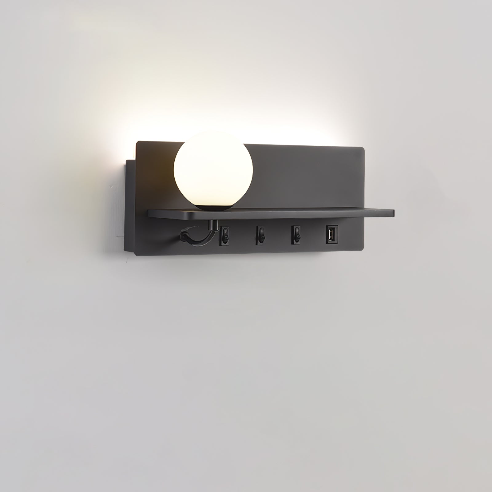 Slim Wall Lamp - Modern Minimalist LED Light Fixture for Bedroom, Living Room, and Hallway Lighting - Perfect for Home Decor and Ambient Illumination