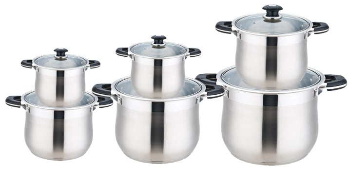 Premium Stainless Steel Stock Pot - 5 Sizes (1 Piece) for Cooking, Boiling & Stewing - Durable & Rust-Free Kitchen Essential for Home Chefs & Restaurants