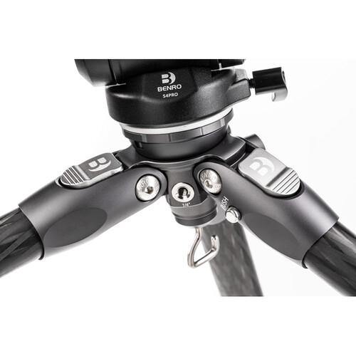 Benro Tortoise Carbon Fiber 2 Series Tripod with S4Pro Video Head - Lightweight Professional Tripod System for Photography & Videography - Perfect for Travel, Studio & Outdoor Shooting