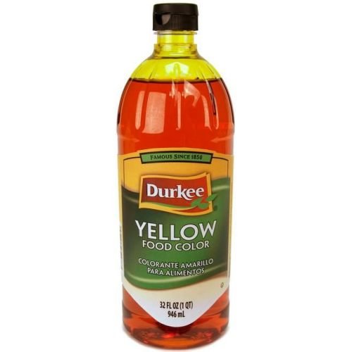 Durkee Yellow Food Coloring - 6 Bottles (32 oz Each) - Perfect for Baking, Cake Decorating & DIY Crafts