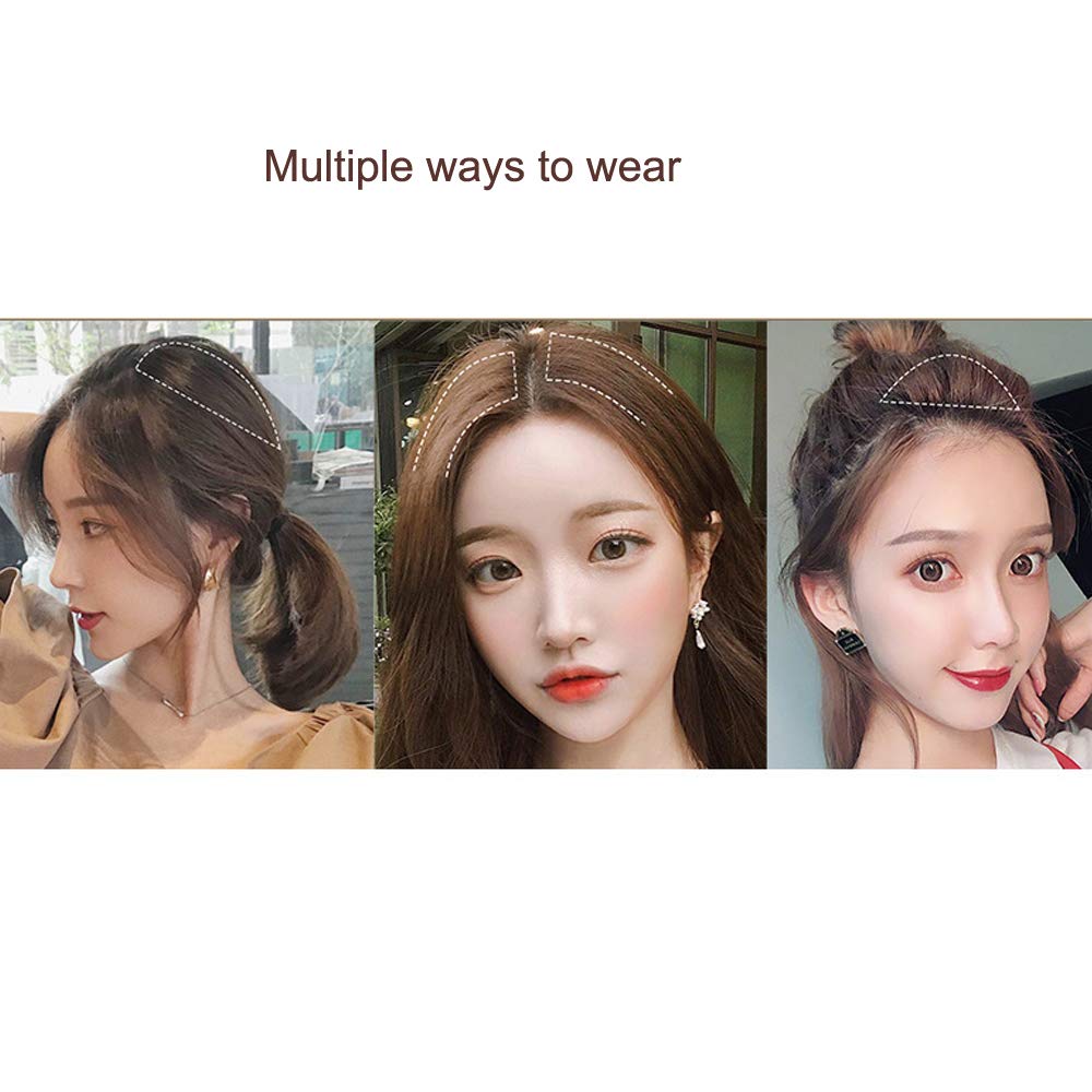 YEKEYI Real Hair Wig Pad - Invisible Hair Clip for Thinning Hair, Fluffy Hair Topper with Natural Look | Perfect for Daily Wear, Cosplay & Hair Volume Enhancement
