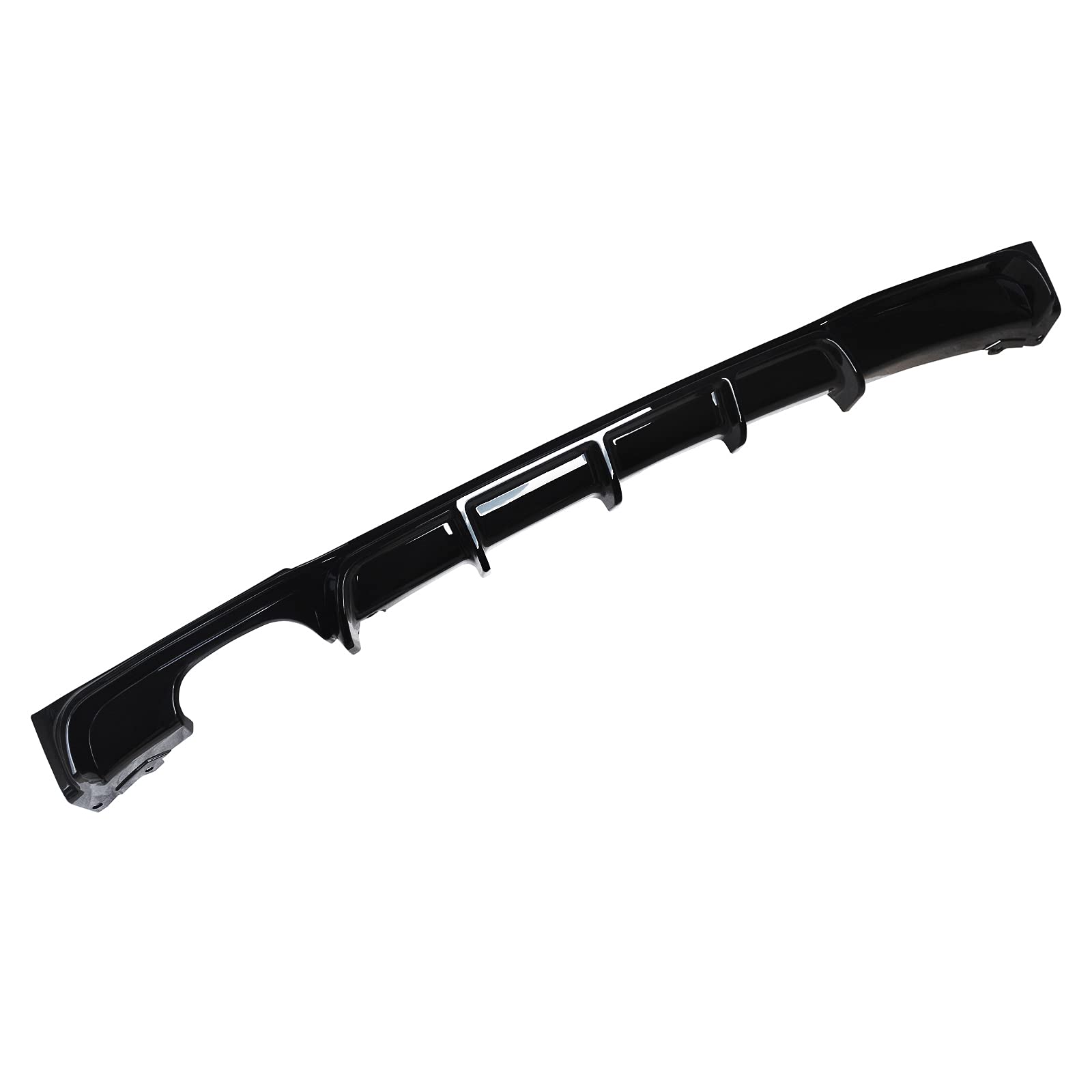 NINTE Gloss Black Rear Diffuser for 2012-2018 BMW 3 Series F30 F31 M Sport Bumper - Left Single Exhaust Bumper Lip | Enhances Sporty Look & Aerodynamics