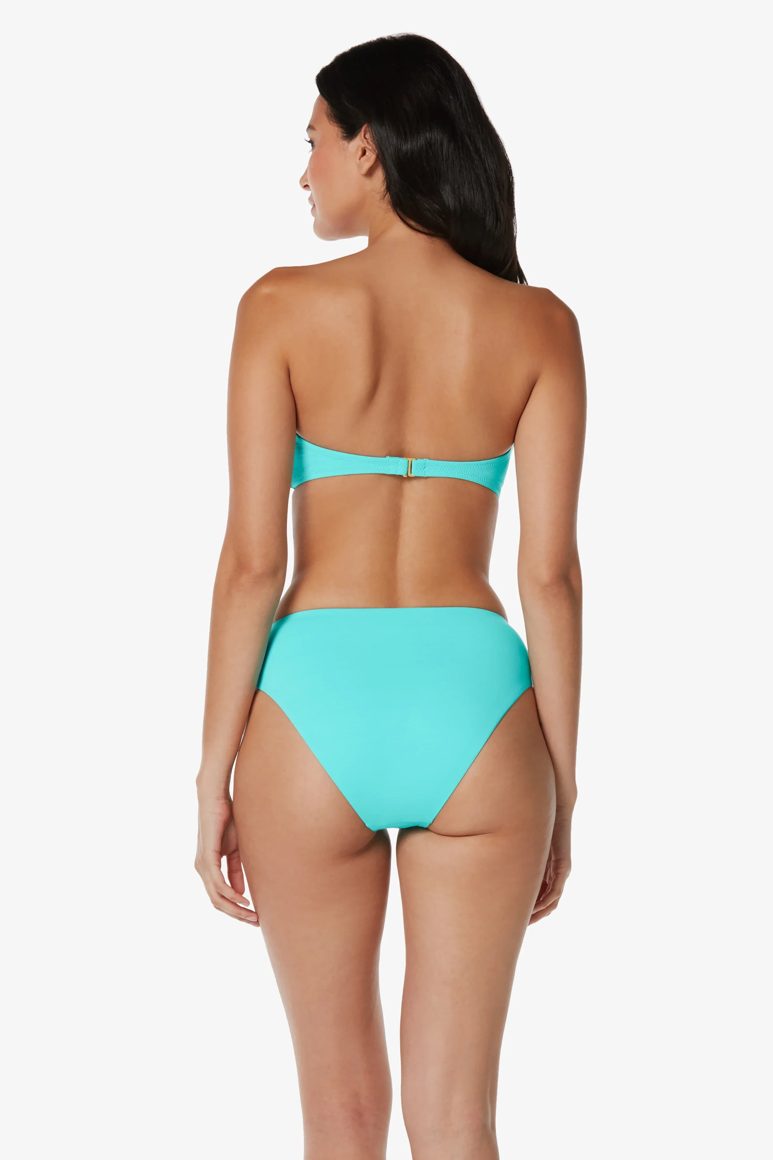 Shirred Bottom Textured Seafoam Aqua Dress - Perfect for Beach Vacations, Summer Parties & Boho Style Outfits