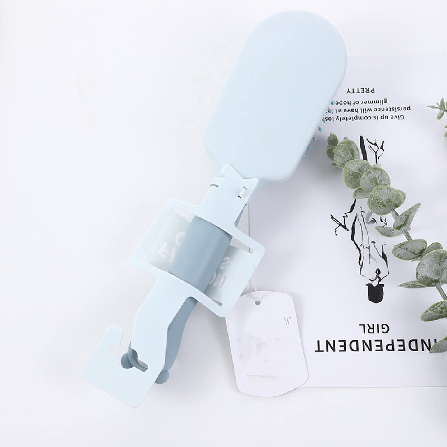 **DANSR Pro Wooden Detangling Hair Brush - Natural Paddle Hairbrush for Women, Men & Kids - Stimulates Scalp, Reduces Breakage & Adds Shine - Perfect for Wet, Dry or Curly Hair (1-Pack, Blue)**