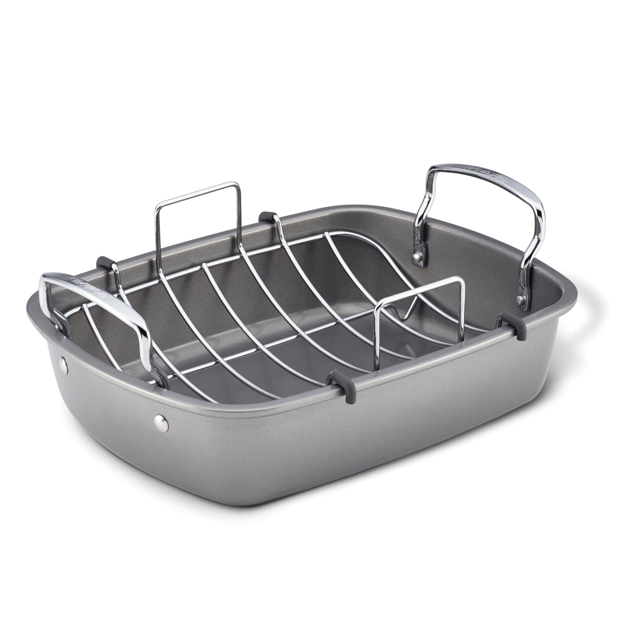 Nonstick Roasting Pan with Rack - Heavy Duty Oven Safe Roaster for Turkey, Chicken, Beef - Perfect for Thanksgiving, Christmas & Holiday Cooking