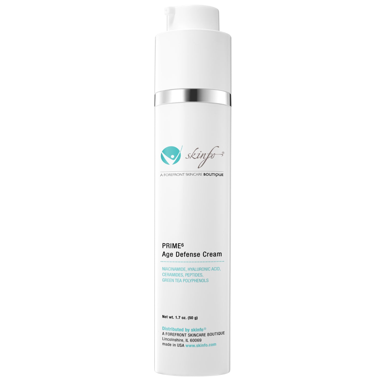 Skinfo Prime6 Anti Aging Cream - Wrinkle Reduction & Firming Face Moisturizer for Women & Men - Perfect for Night & Day Use