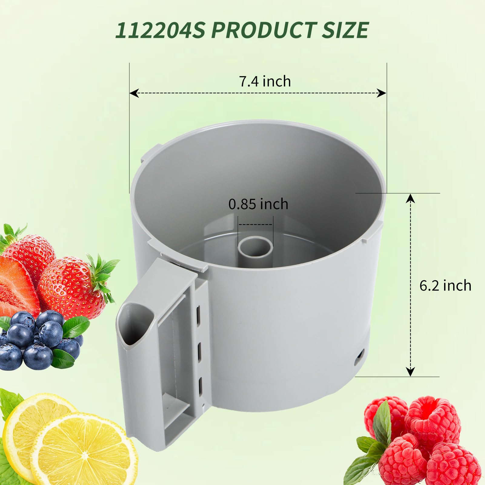 Robot Coupe R2 3L GB Compatible Cutter Bowl Food Processor - 3 Quart Capacity, Durable Grey Design for R2 DICE, R2B & R2N Models - Perfect for Commercial Kitchens, Catering & Food Prep