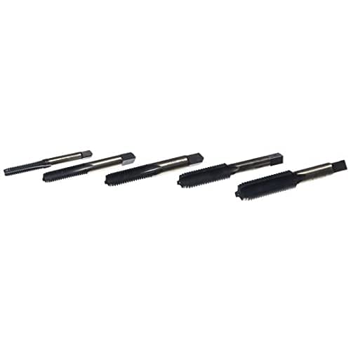 ARP 911-0006 5-Piece Thread Cleaning Tap Set - High-Speed Steel (HSS) Tools for Metalworking, Automotive & Plumbing Repairs - Perfect for DIY, Mechanics & Professional Use