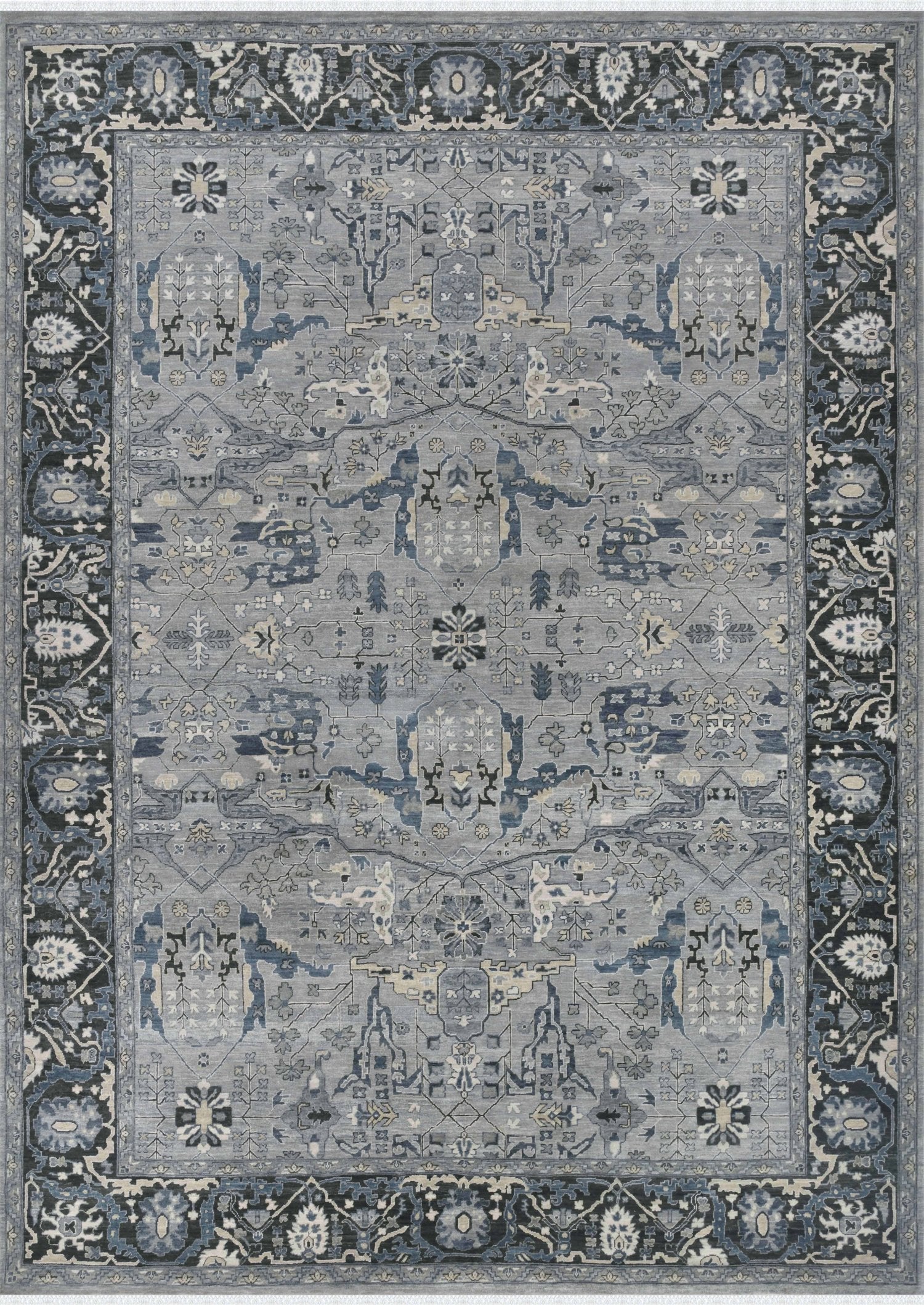Handwoven Arabesque Tribal Rug - J70319 | Bohemian Home Decor, Living Room & Bedroom Accent Rug for Boho Chic Style