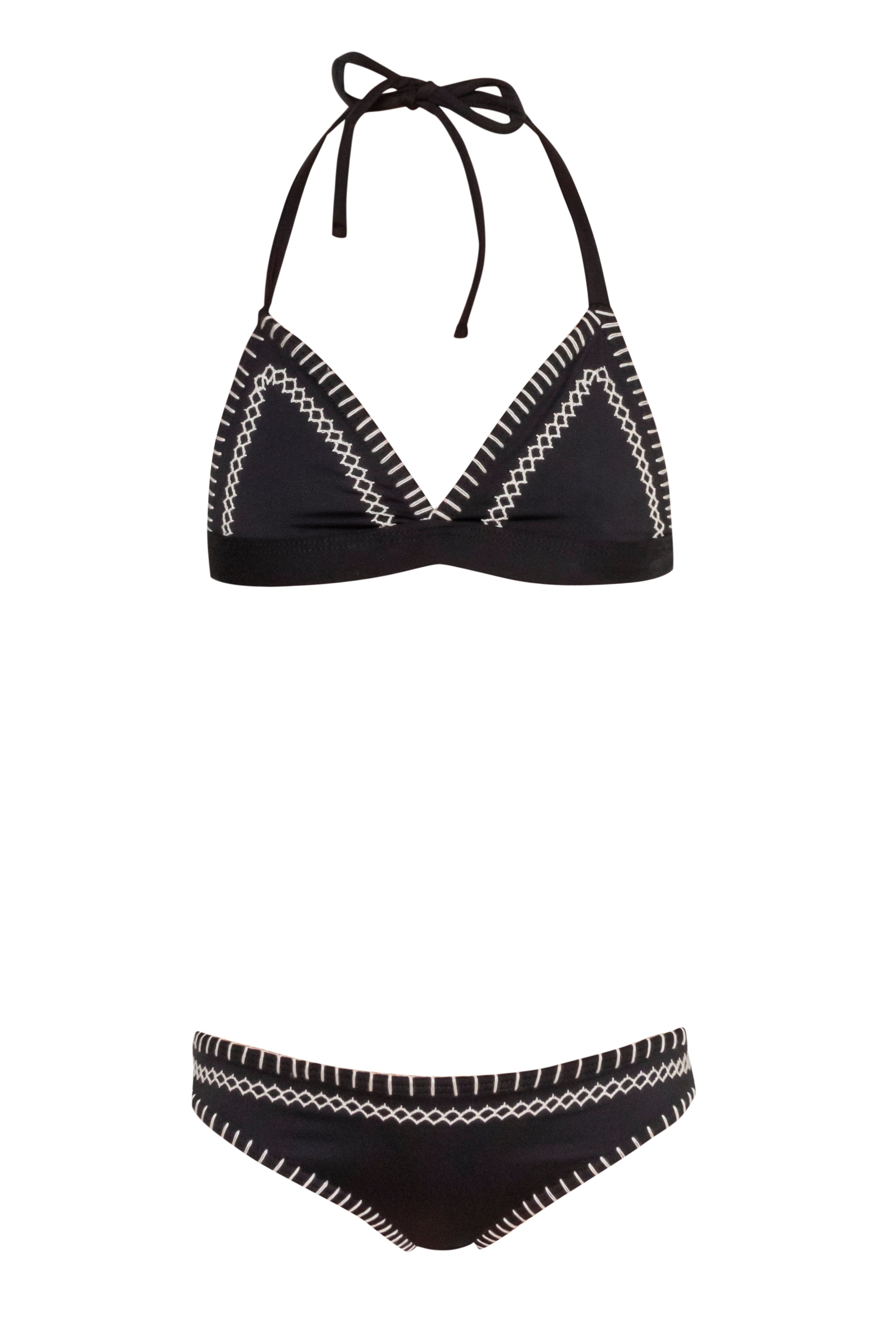 Black Bikini Set for Women - Sexy Triangle Bikini Swimsuit for Beach, Pool & Summer Vacation