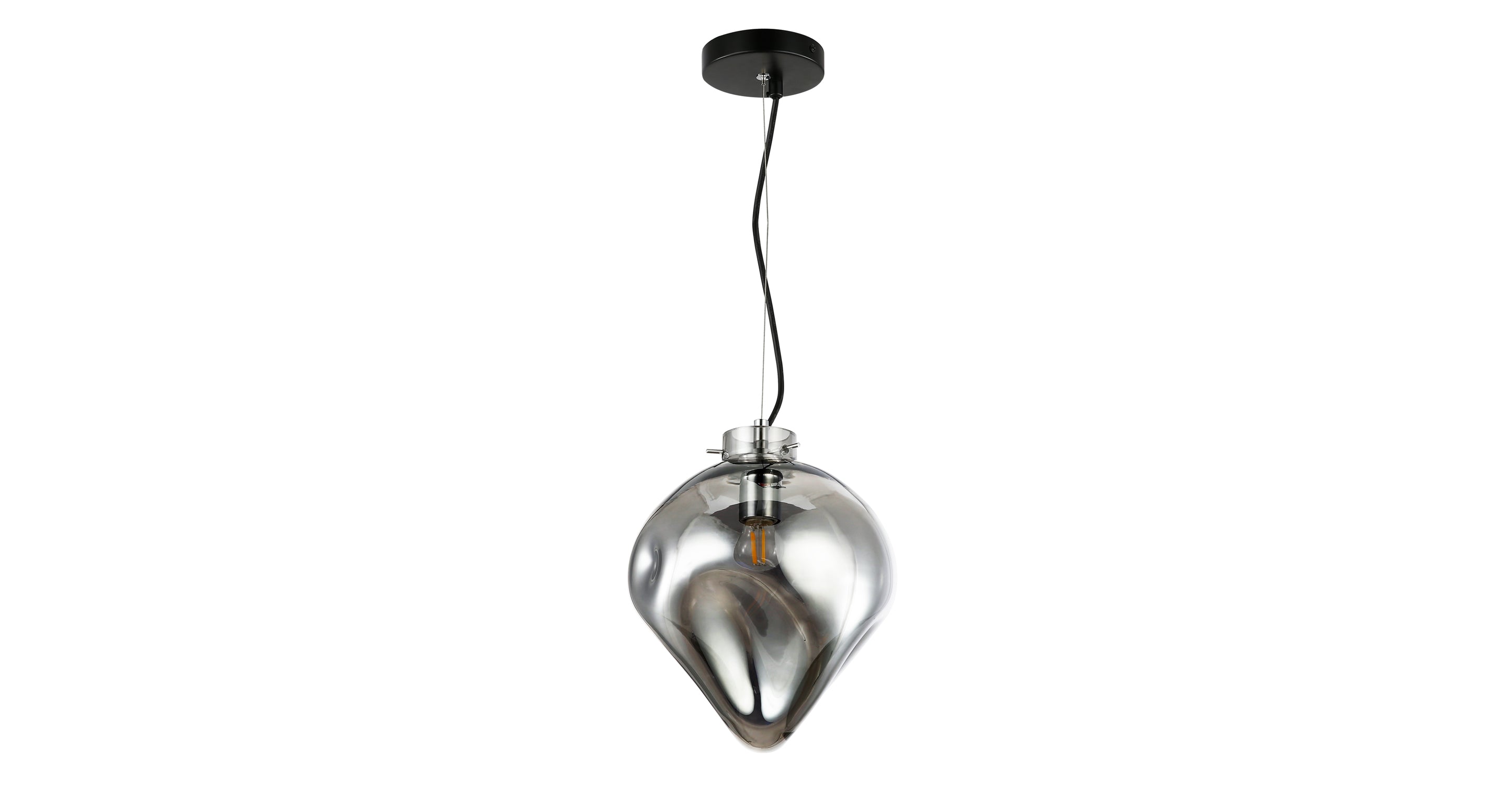 Modern Bette Pendant Light Fixture - Sleek Hanging Chandelier for Kitchen Island, Dining Room & Bedroom Lighting - Adjustable Height Contemporary Ceiling Lamp