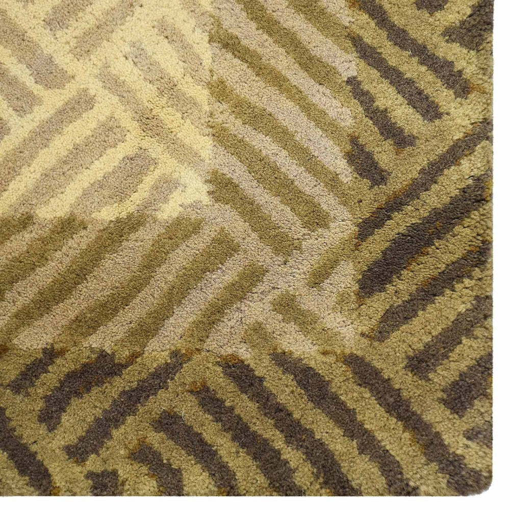 Luxury Hand Tufted Wool Area Rug - Soft & Durable Living Room Carpet for Home Decor, Bedroom, Office (5x8 ft, Beige) | Perfect for Cozy Spaces & Modern Interior Design
