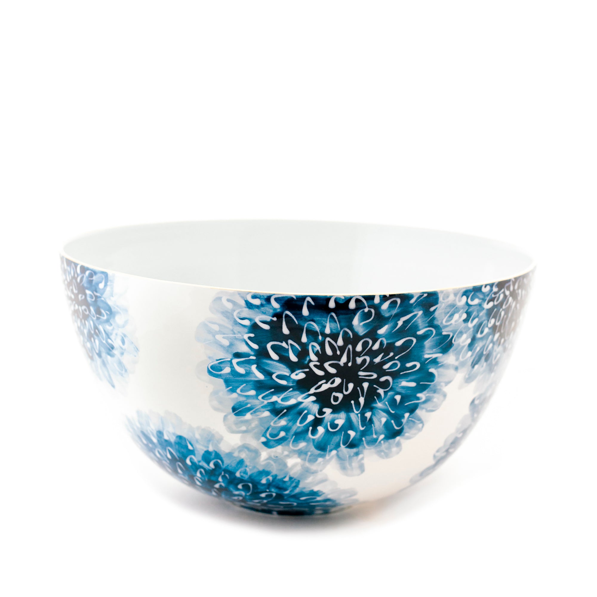Premium Zinnia Large Bowl - 12-Inch Ceramic Serving Bowl for Salads, Pasta, and Fruit - Elegant Dining & Entertaining Dishware for Home & Parties