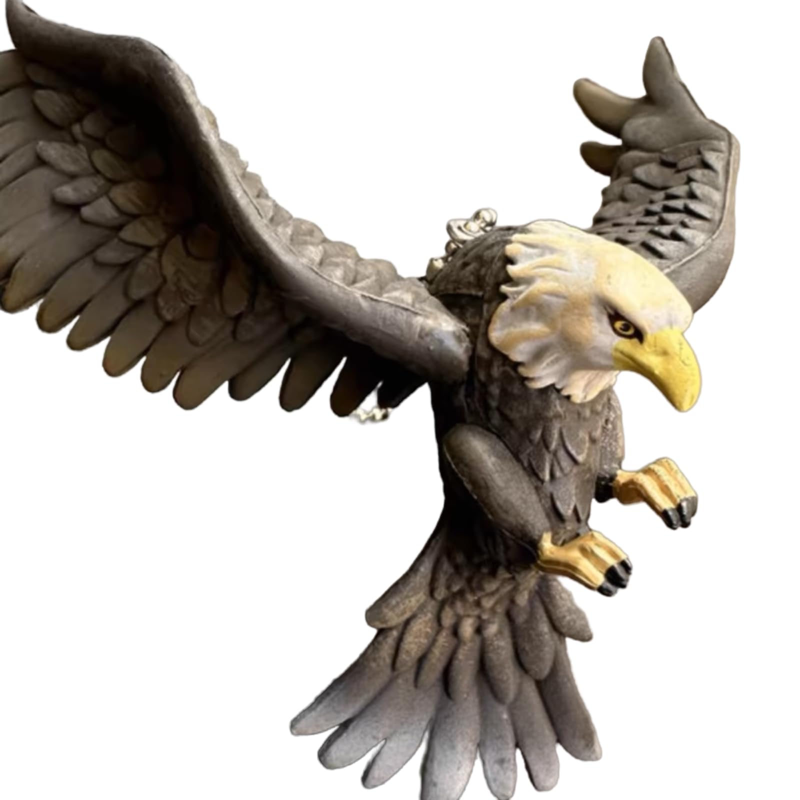 Bald Eagle Resin Car Charm - American Flag Car Hawk Pendant for Rearview Mirror - Symbol of Bravery, Strength & Freedom - Perfect for Jeep, Truck & SUV Decor - JY0014