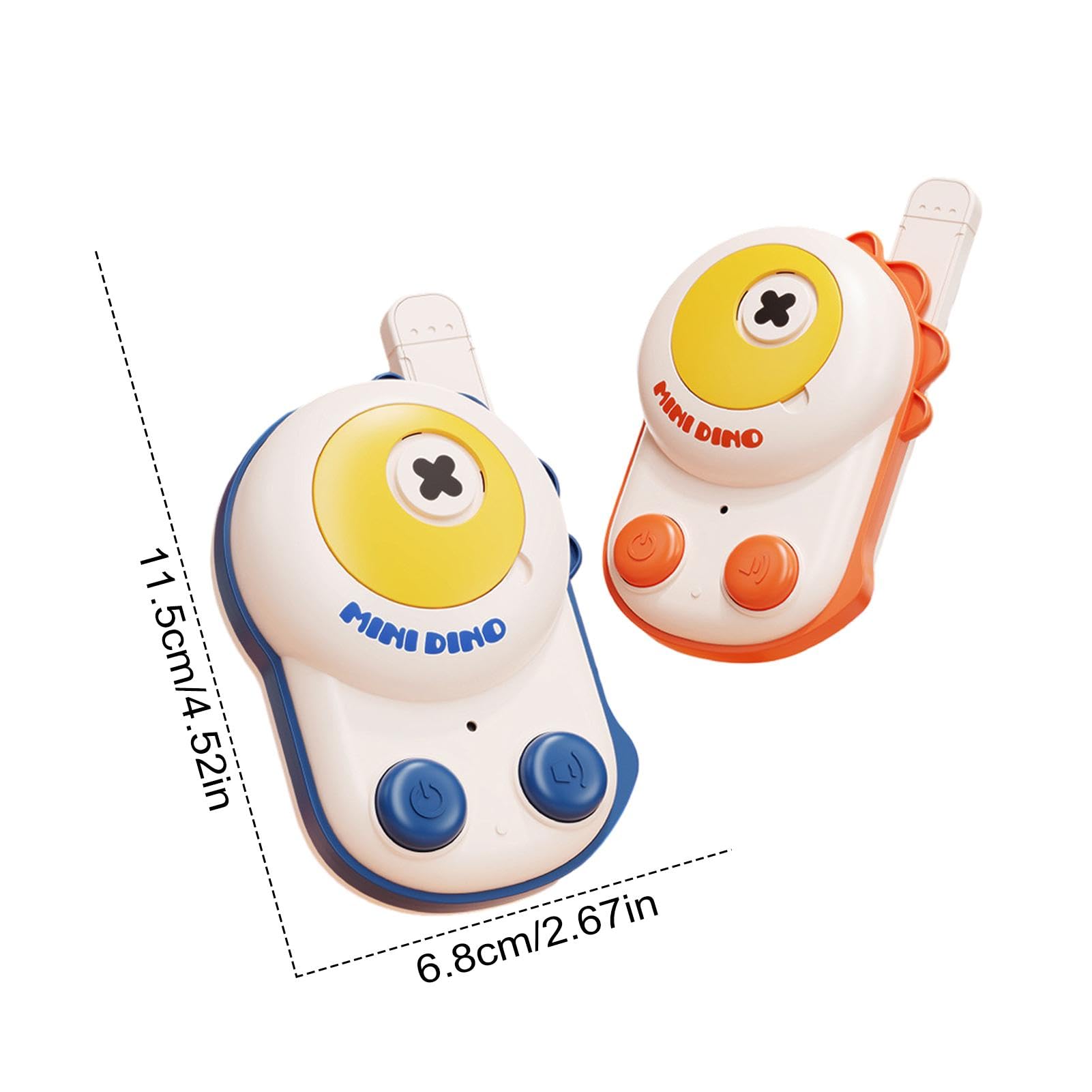Dinosaur Walkie Talkies for Kids - 2 Pack Reusable Two-Way Radios, Outdoor Adventure Toys for Boys & Girls - Perfect for Birthday, Christmas Gifts, Camping, Hiking & Backyard Play