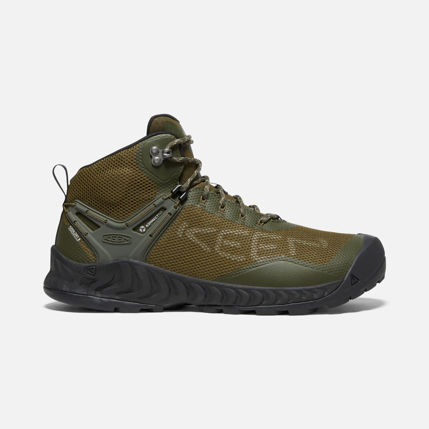 NIXIS EVO MID Men's Hiking Boots - Forest Night/Dark Olive - Lightweight & Durable for Outdoor Adventures & Trail Running