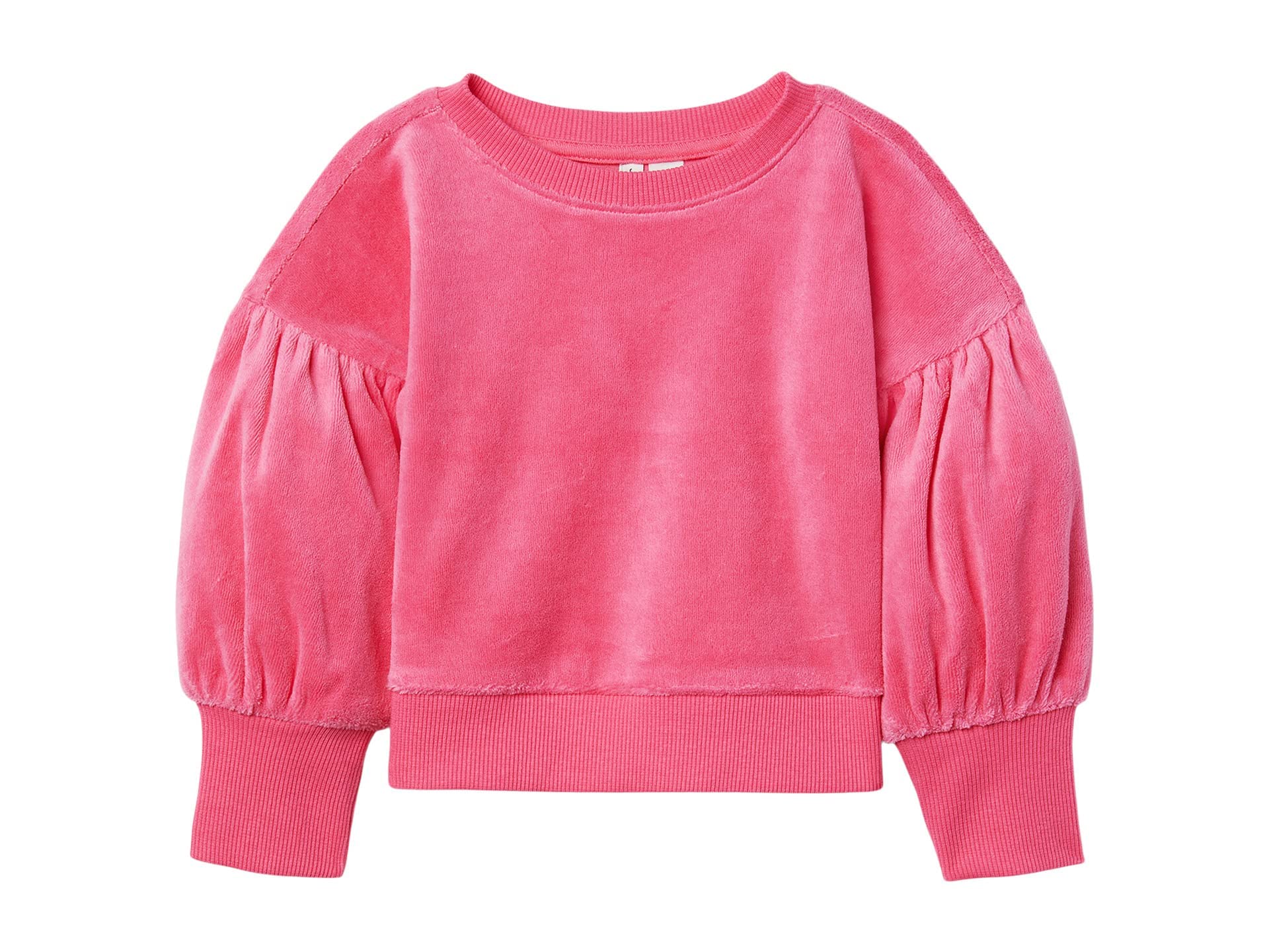 Janie and Jack Girls' Velour Sweatshirt for Toddler, Little & Big Kids - Soft & Cozy Pullover Hoodie for Playdates, School & Everyday Wear