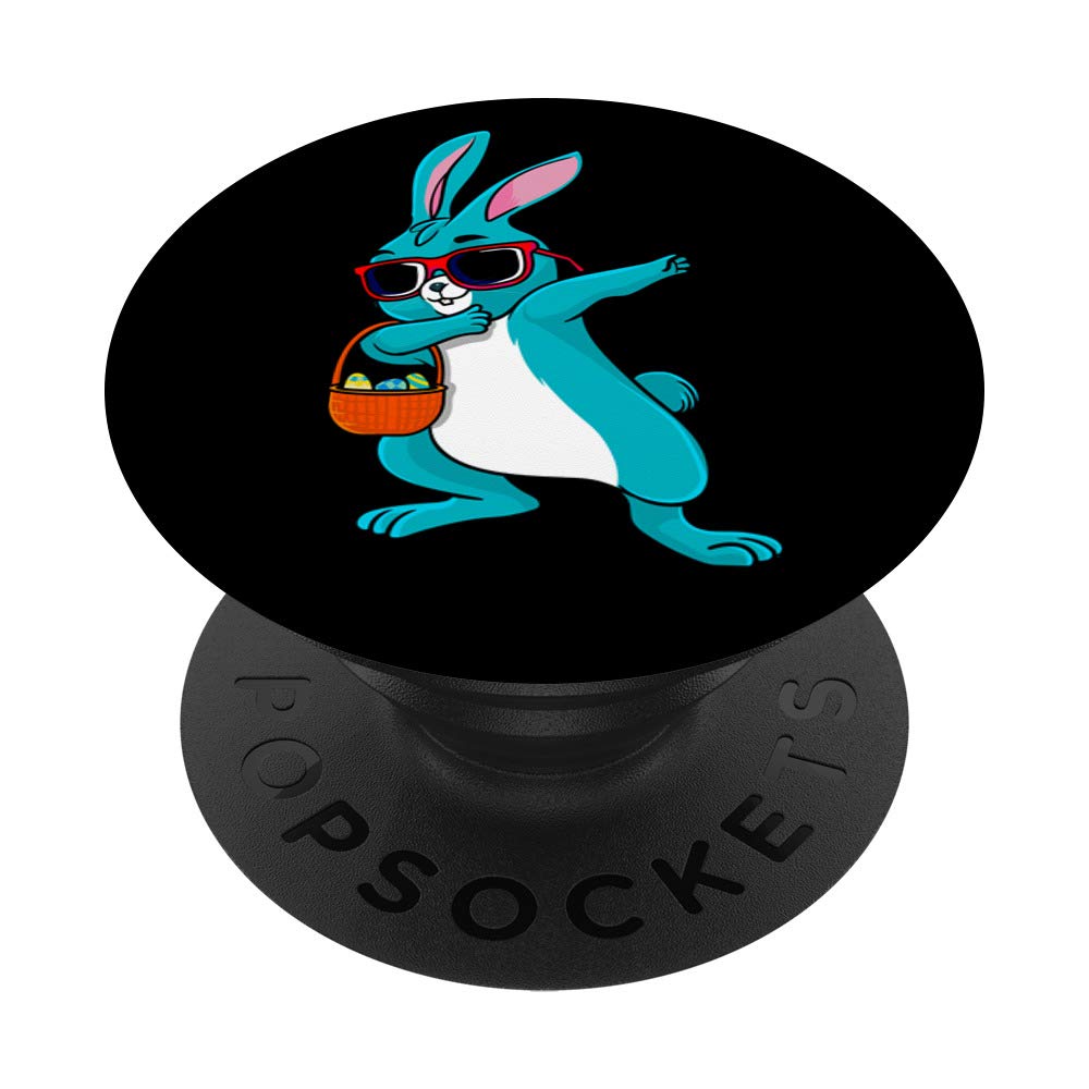 Easter Bunny Rabbit Dab Dance Eggs PopSockets PopGrip - Swappable Phone & Tablet Grip for Kids, Boys & Girls | Perfect for Easter Gifts, Phone Accessories & Dance Parties