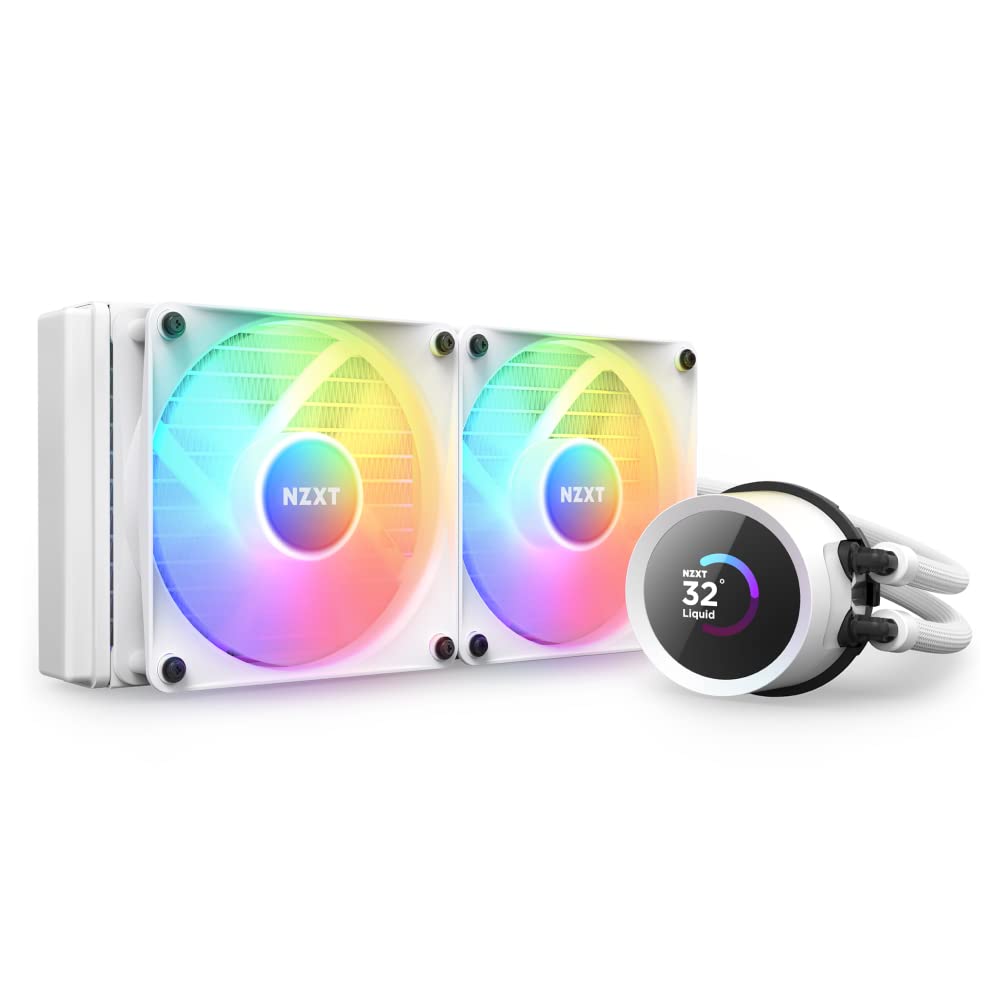 NZXT Kraken 240 RGB AIO Liquid CPU Cooler - 240mm Radiator with 1.54