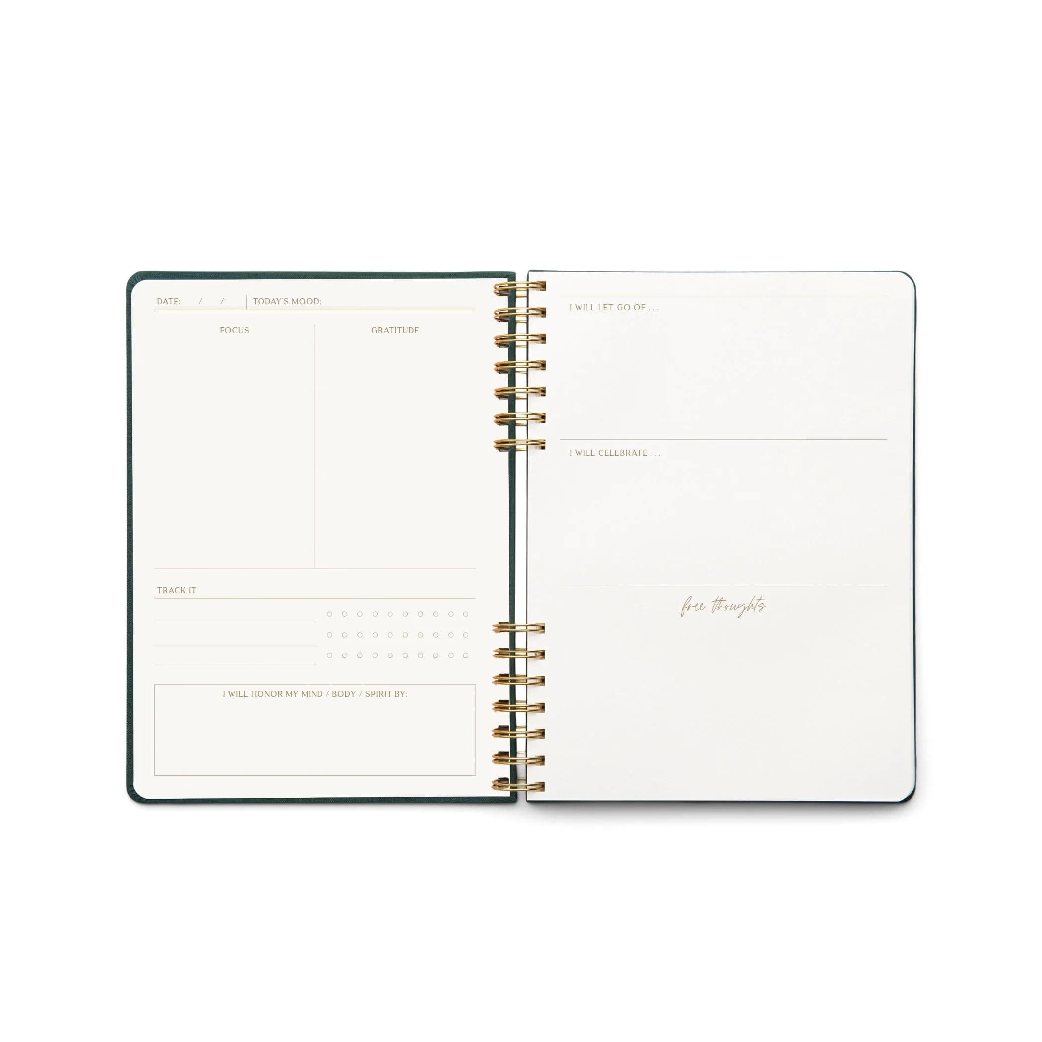 Live Well Guided Wellness Journal - Daily Self-Care Planner for Mindfulness, Gratitude & Goal Tracking | Perfect for Stress Relief, Mental Health & Personal Growth