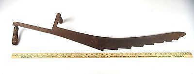 36 Inch Hay and Ice Saw with Wooden Handles - Vintage Farm Tool for Cutting Hay, Ice Blocks, and Outdoor Use