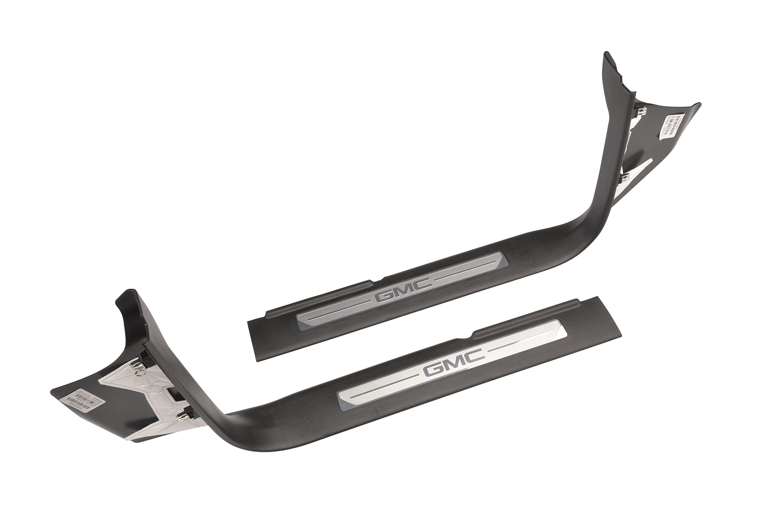 GM Accessories 23114162 Front Door Sill Plates - Jet Black Surround with GMC Logo | Durable Protection & Stylish Upgrade for GMC Vehicles