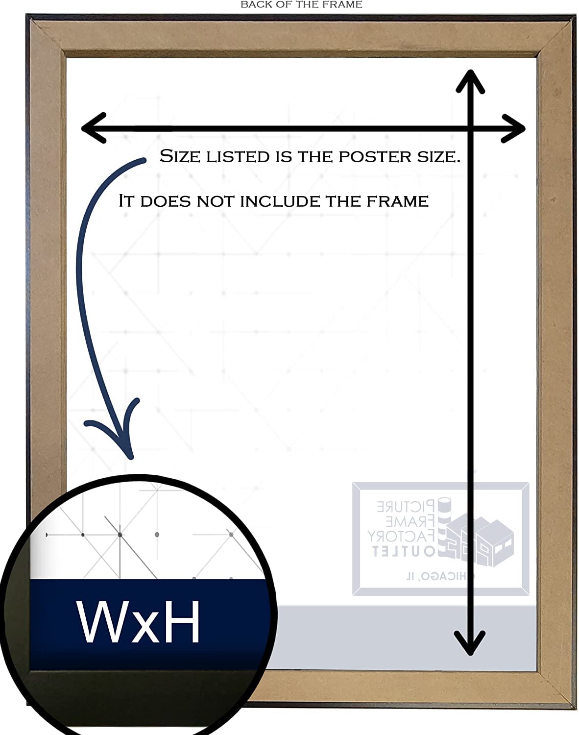 12x16 Espresso Picture Frame - 1.25