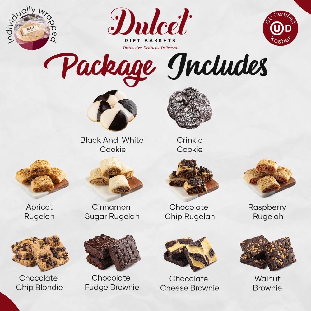 Premium Gourmet Gift Baskets - Thank You & Congratulations Gift Boxes for Mentor, College Student, Family & Friends - Luxury Food Gifts for Him & Her by Dulcet - Perfect for Graduation, Holidays & Special Occasions