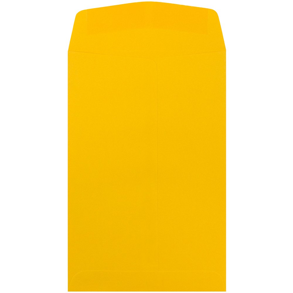 JAM PAPER 6 x 9 Open End Catalog Premium Envelopes - Sunflower Yellow - Bulk 500/Box - Perfect for Business Mailings, Invoices & Marketing Materials