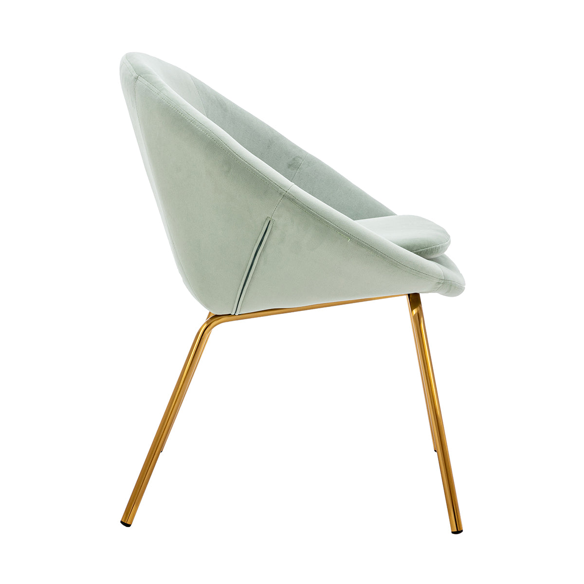 Luxury Halo Velvet Lounge Chair - Modern Velvet Upholstered Accent Chair for Living Room, Bedroom & Office - Soft & Comfortable Reading Chair with Sturdy Metal Legs - Perfect for Relaxing, Reading & Decor