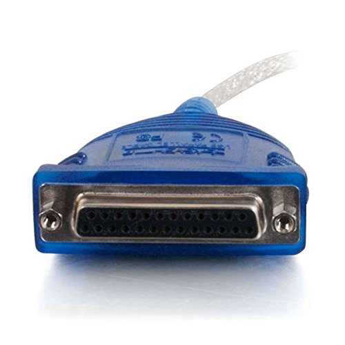 C2G 16899 USB to DB25 Parallel Printer Adapter Cable - 6 Feet (1.82m) Beige | Connect Legacy Printers to Modern Computers | Perfect for Office, Home & Industrial Printing Needs