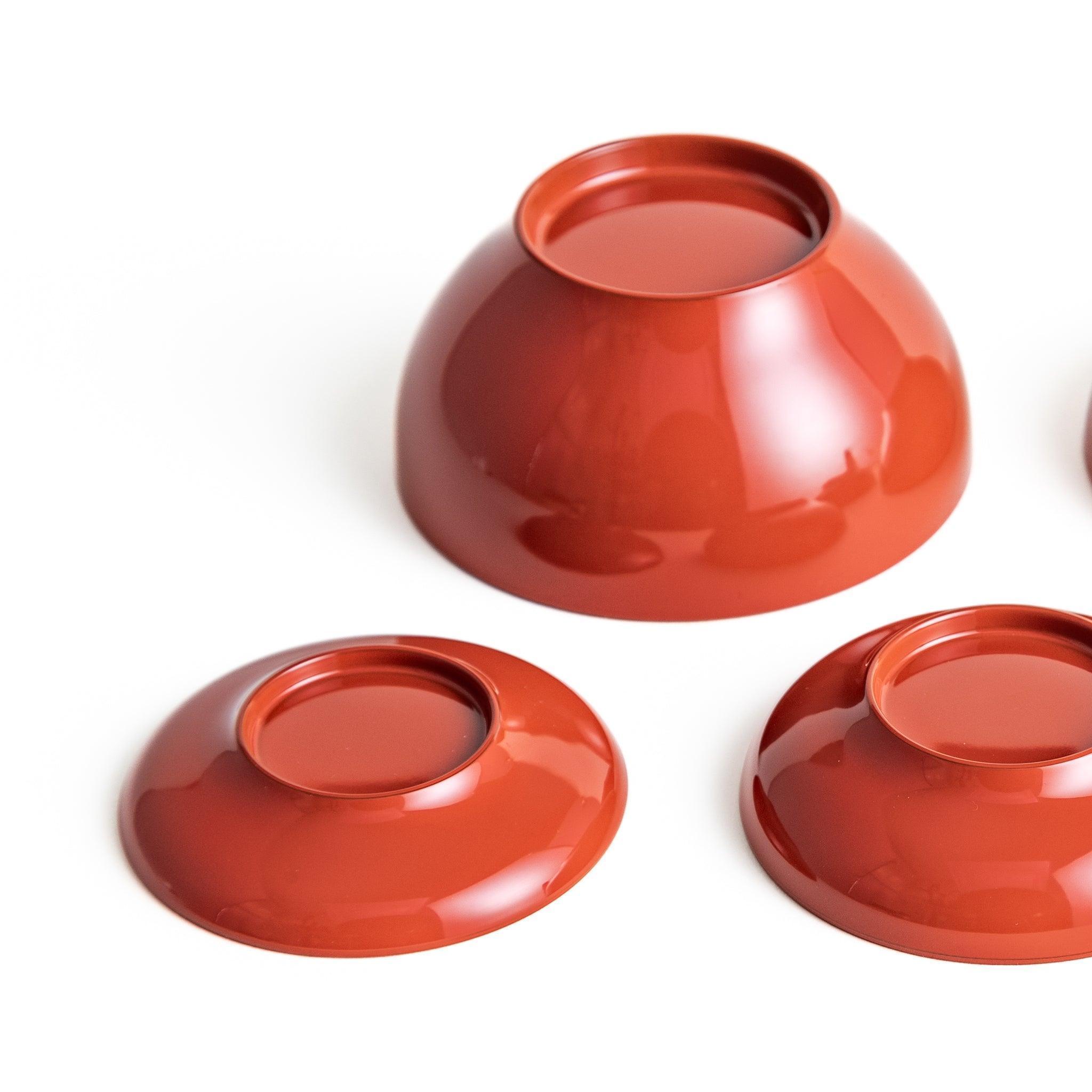 5-Piece Nested Oryoki Set - Traditional Japanese Zen Buddhist Meal Bowls for Mindful Eating, Meditation & Ceremonial Use