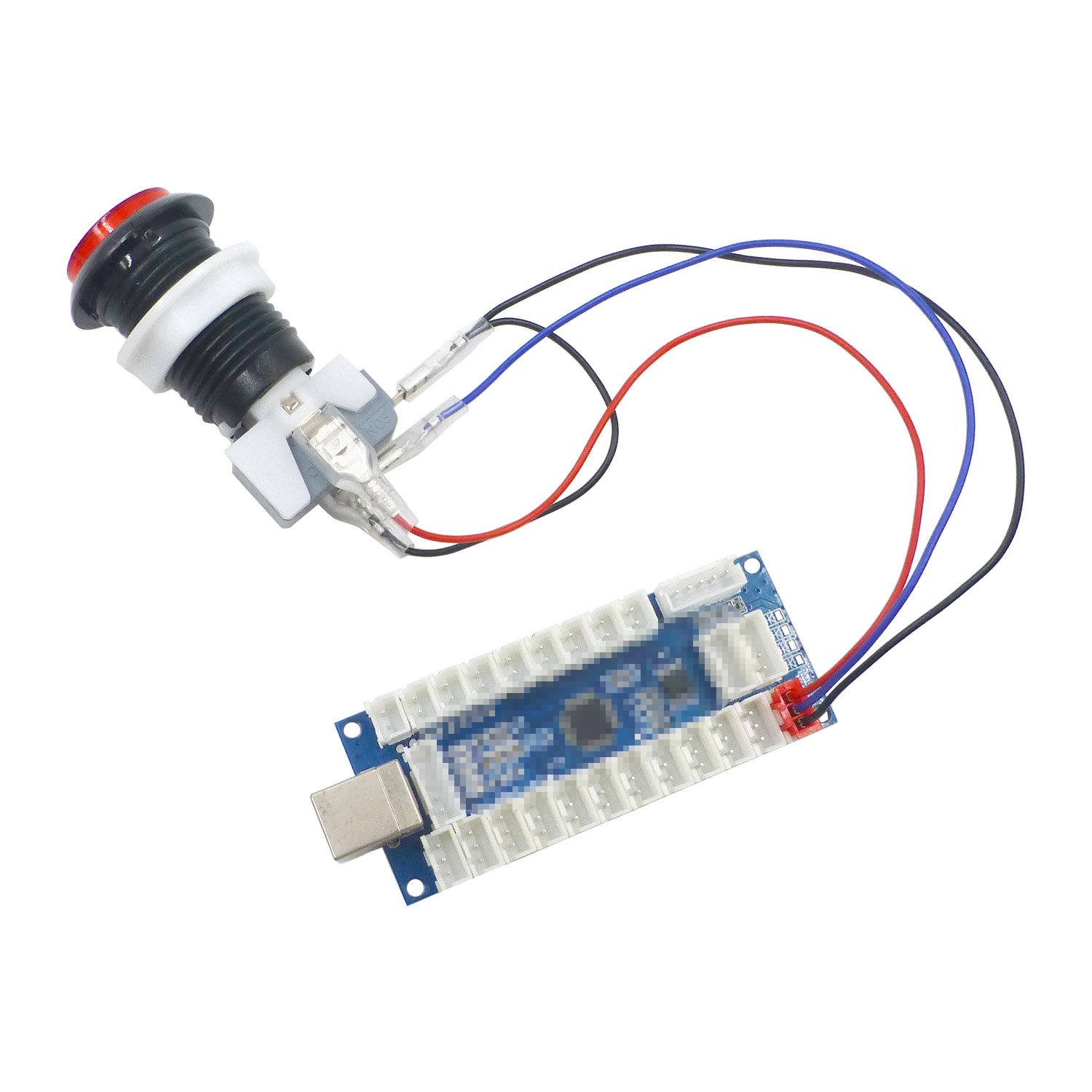 SJJX Zero Delay USB Encoder Arcade Joystick Kit with LED - DIY Game Controller for PC, Retropie, Raspberry Pi & MAME | Perfect for Home Arcade, Fighting Games & Retro Gaming Setups