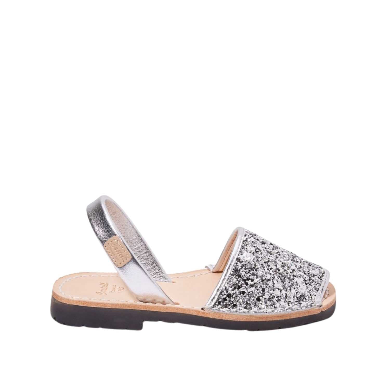 Glittery Leather Menorcan Sandals for Kids - Iker 1097R Sparkling Shoes | Perfect for Beach, Party & Summer Outfits
